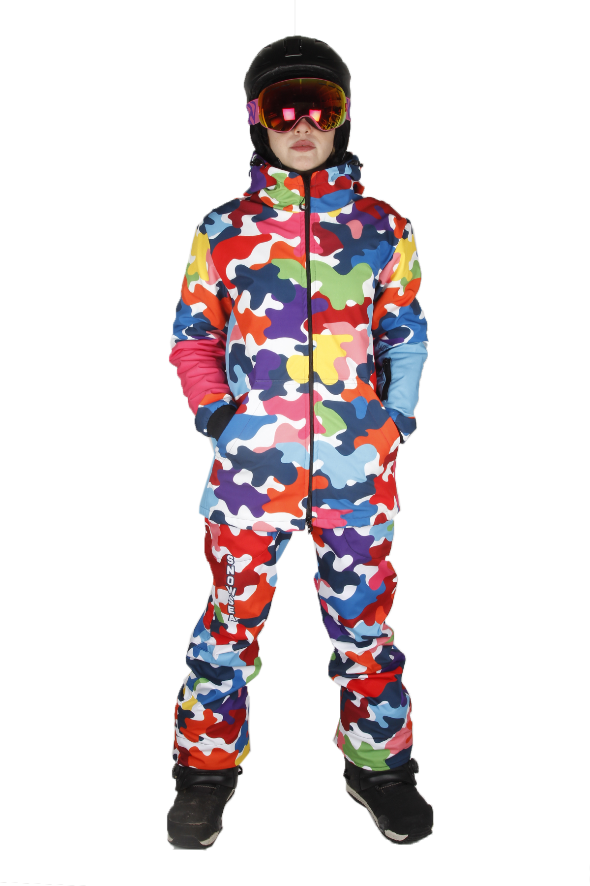 Snowsea SS9020 Colorful Snowboard Mont & Pantolon Takım