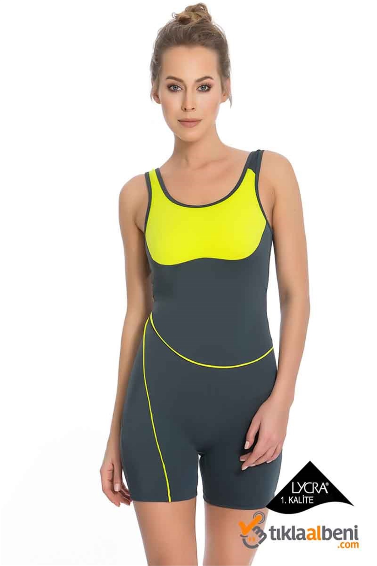 Yüzücü Mayo Tek Parça Paçalı 307770-18