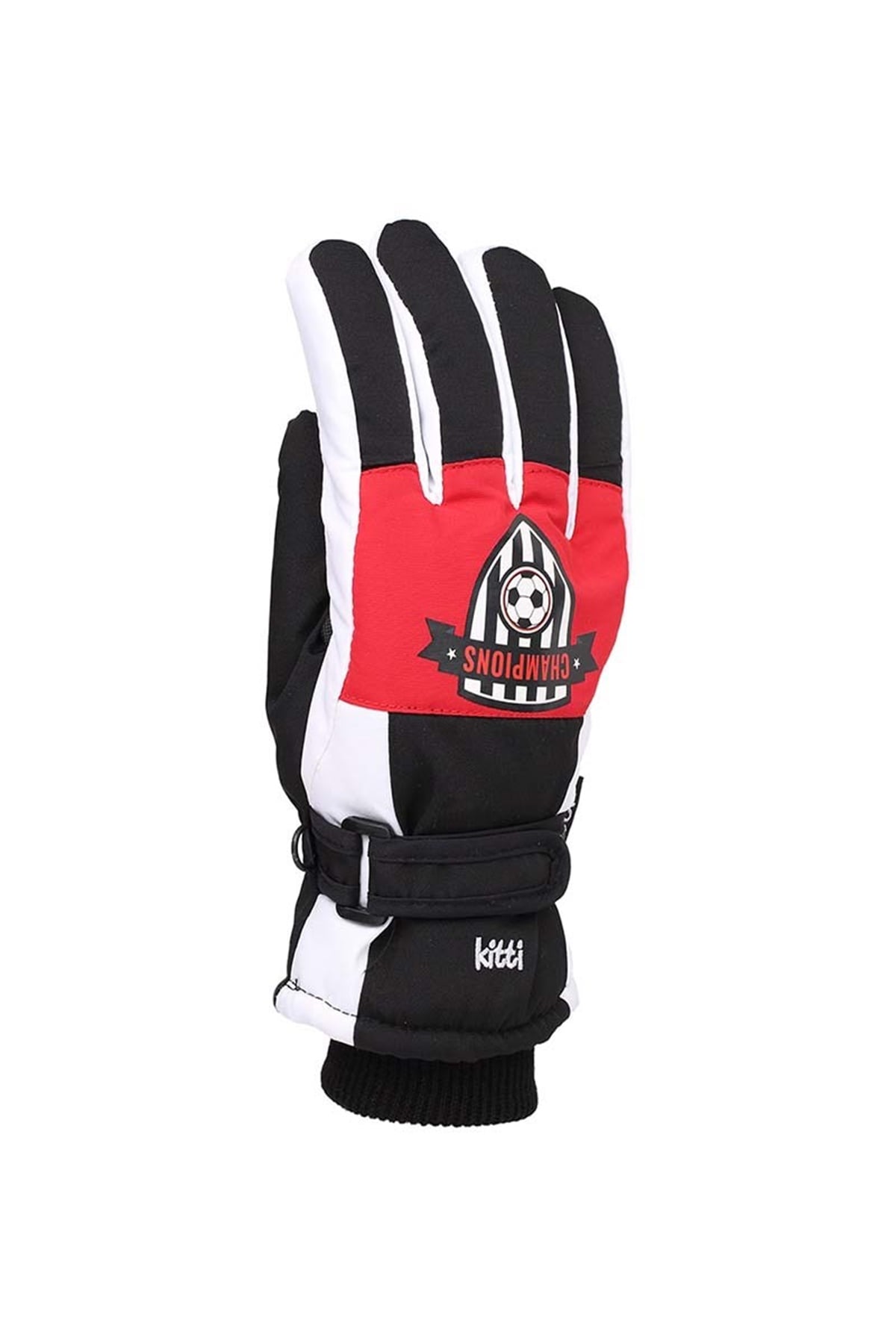 Spor Kışlık Siyah Kar Eldiveni 9-15 Yaş - KR422-6