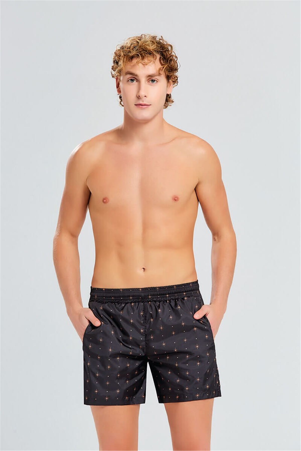Star Erkek Deniz Şortu 0031, Siyah