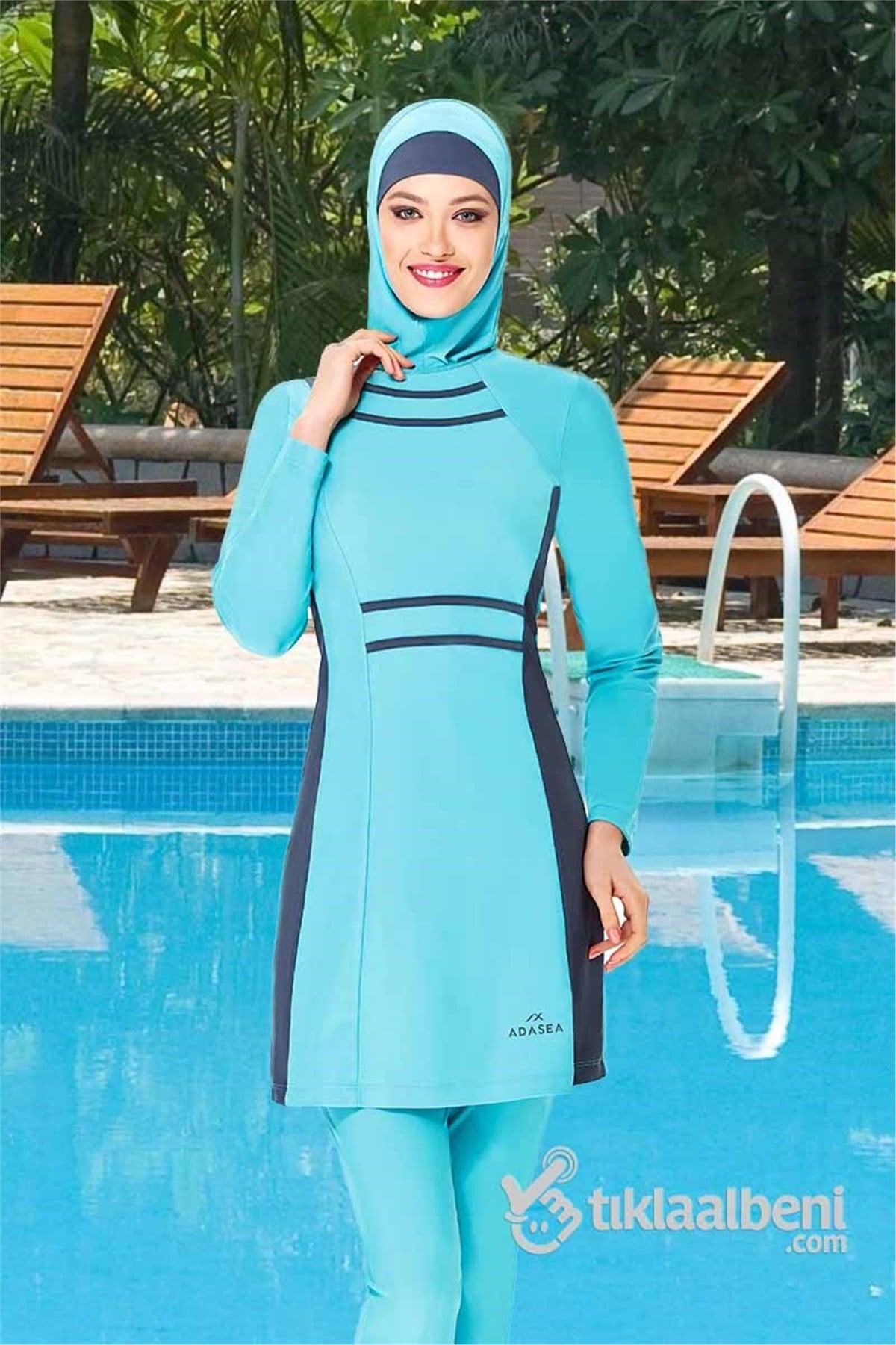 Tam Tesettür Mayo Adasea 614043 Mint