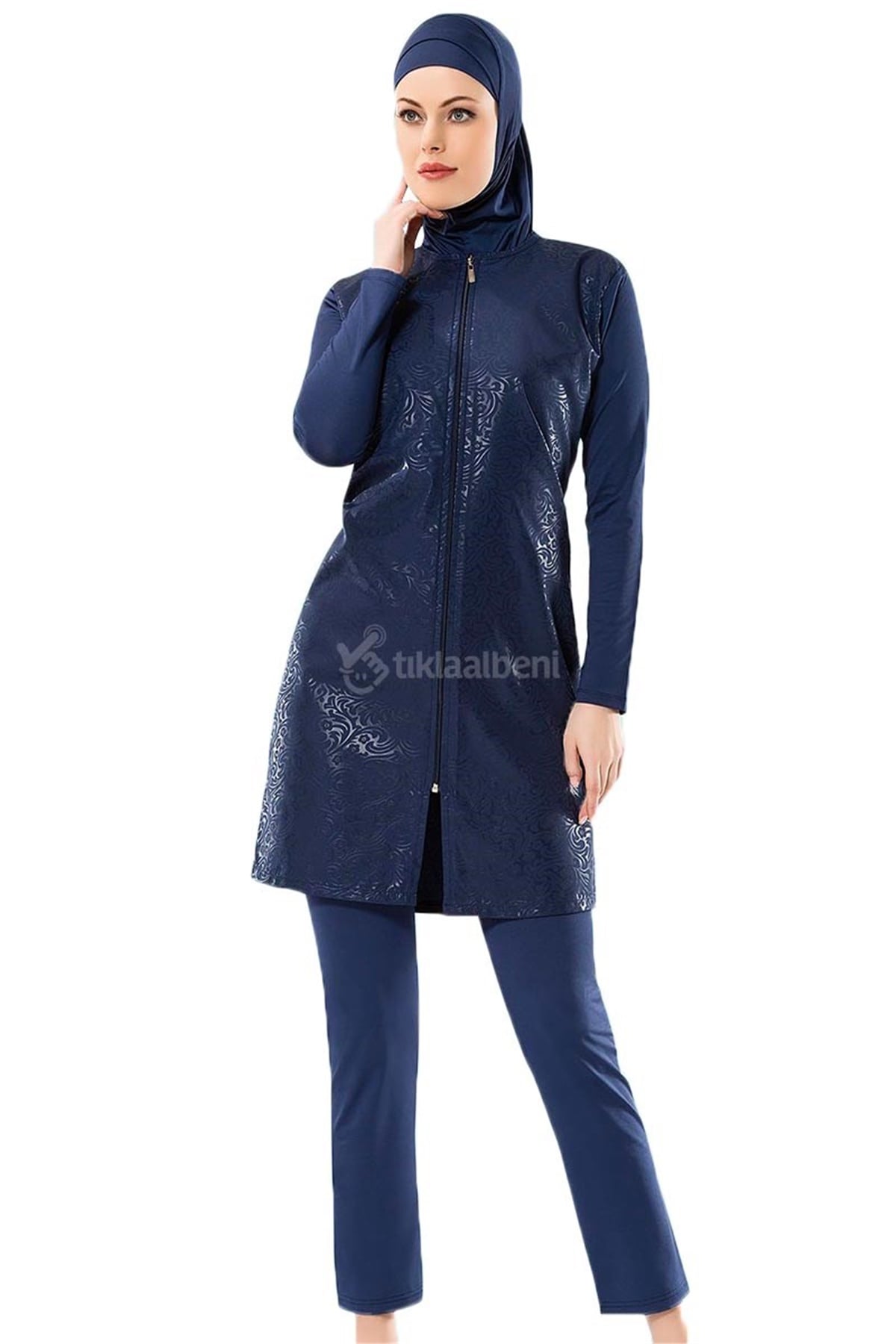 Tam Tesettür Mayo Ladytes 174780 Lacivert