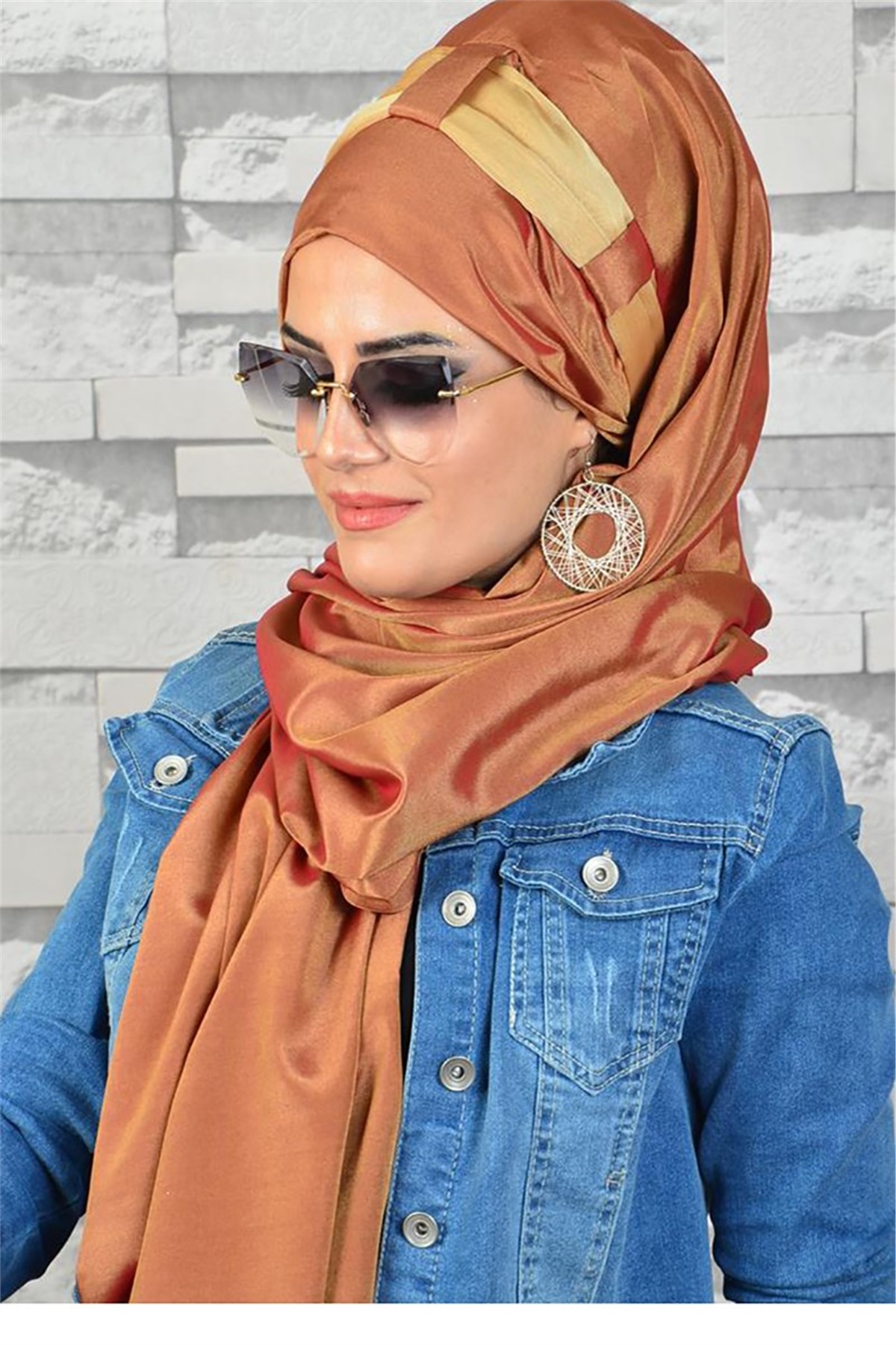 Tarçın Jakarlı Hazır Türban bnd8006