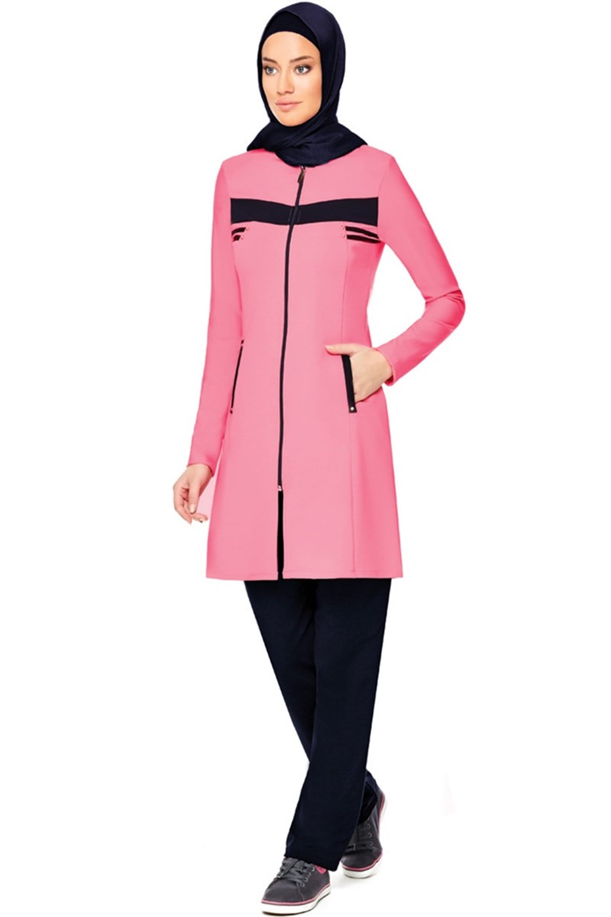 Tesettür Eşofman Takımı ADS-1111 Pembe