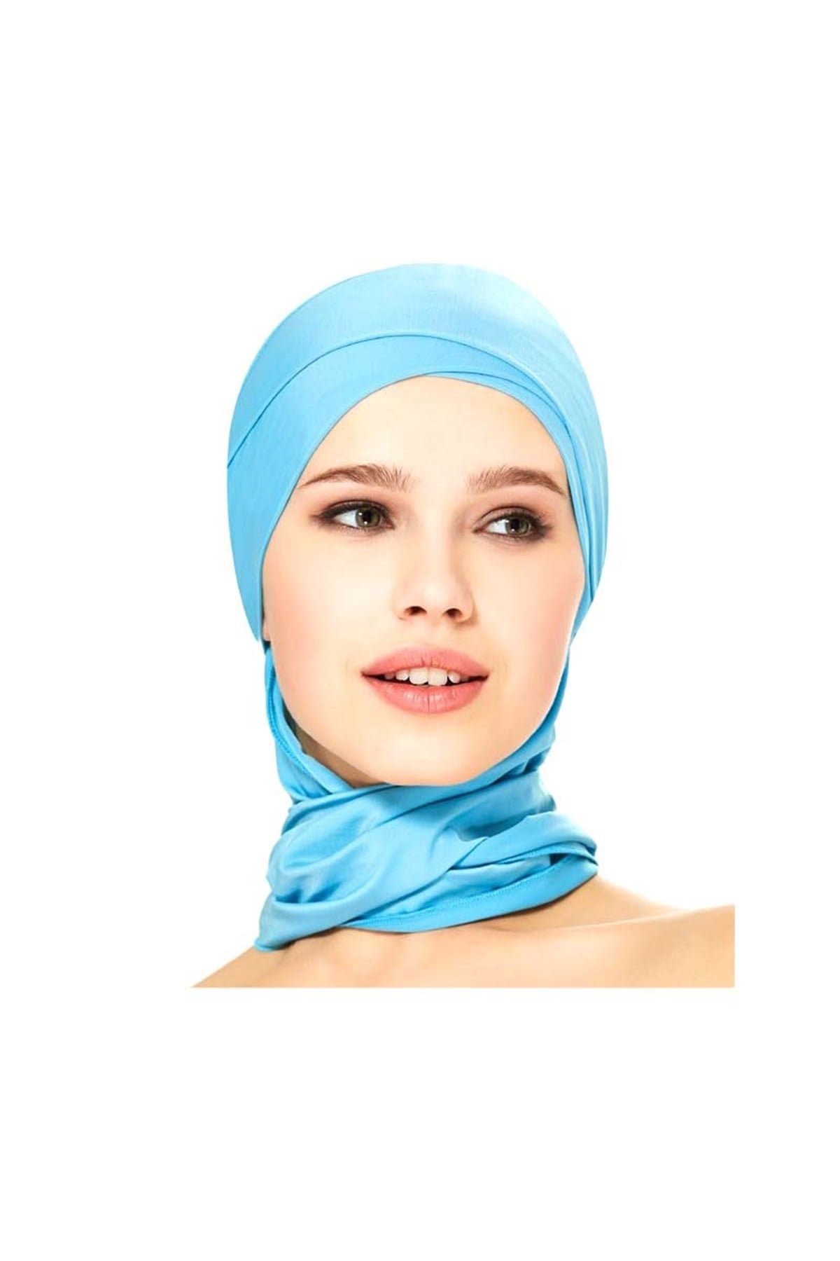Tesettürlü Haşema Bonesi 164004 Turkuaz