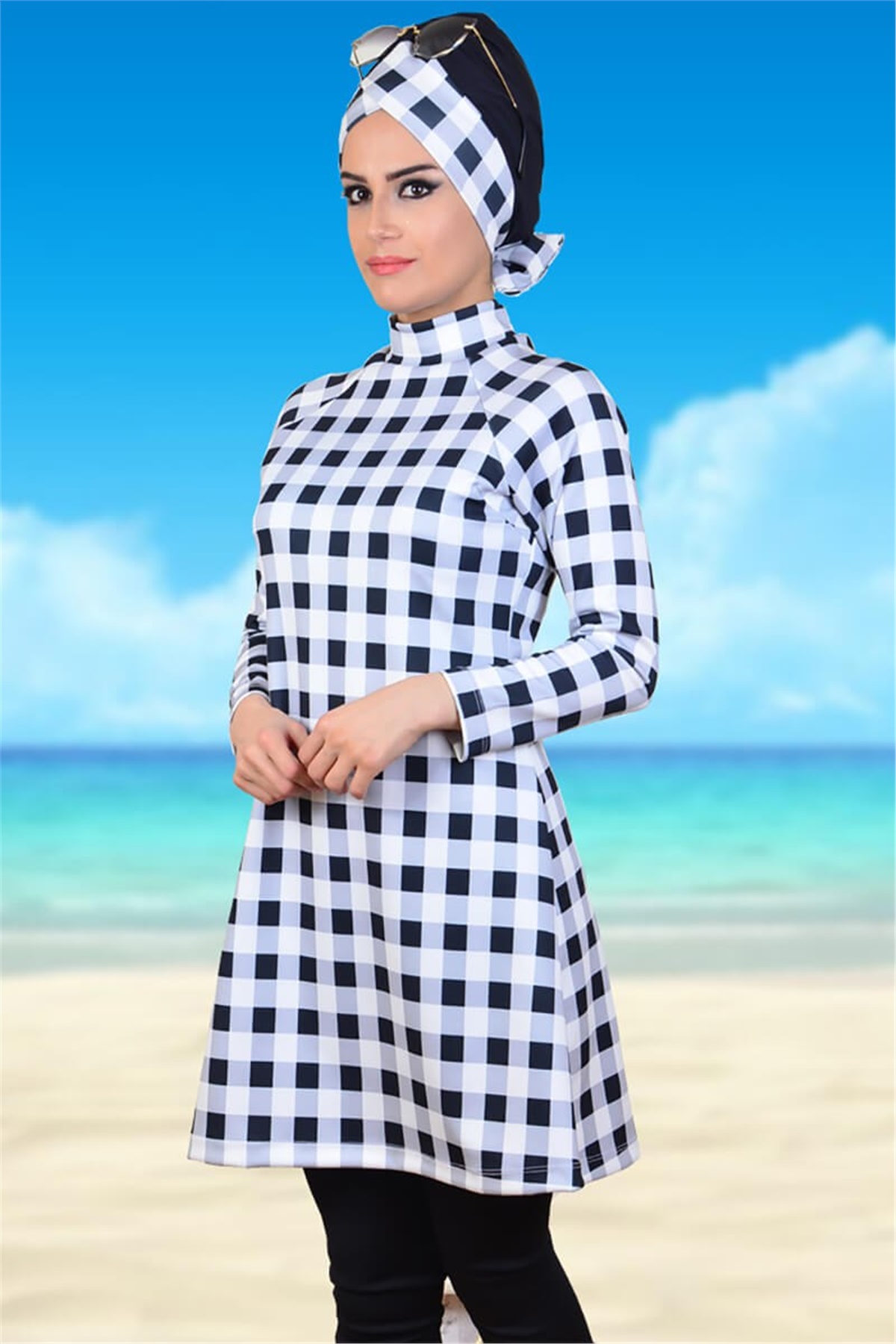 Tıklaalbeni Tesettür Mayo Linda 1014 Tunik Mayo
