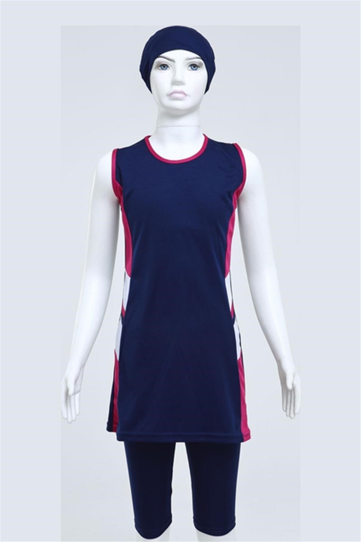 Ucuz Çocuk Yarı Kapalı Mayo 48049 - Koyu Lacivert