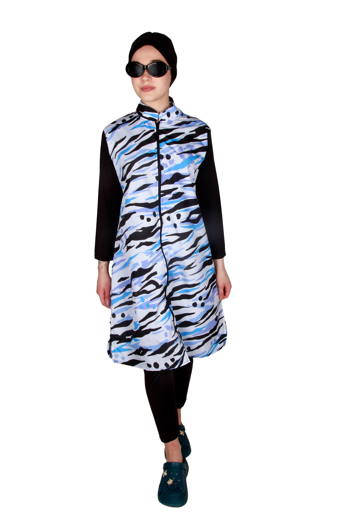 Veros Mayo VRS1094, Modern Mavi Tesettür Mayo