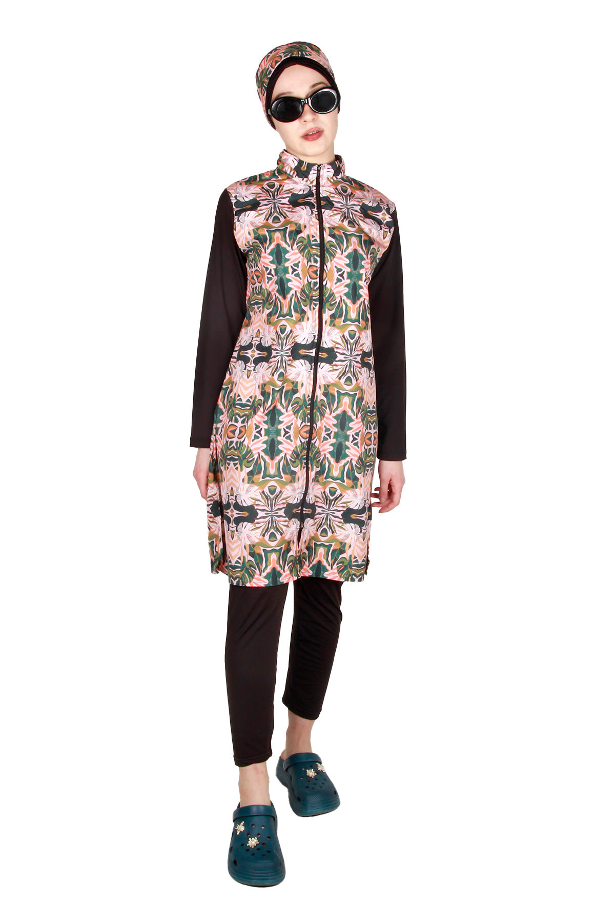 Veros Mayo VRS1104, Otantik Desenli Tesettür Mayo