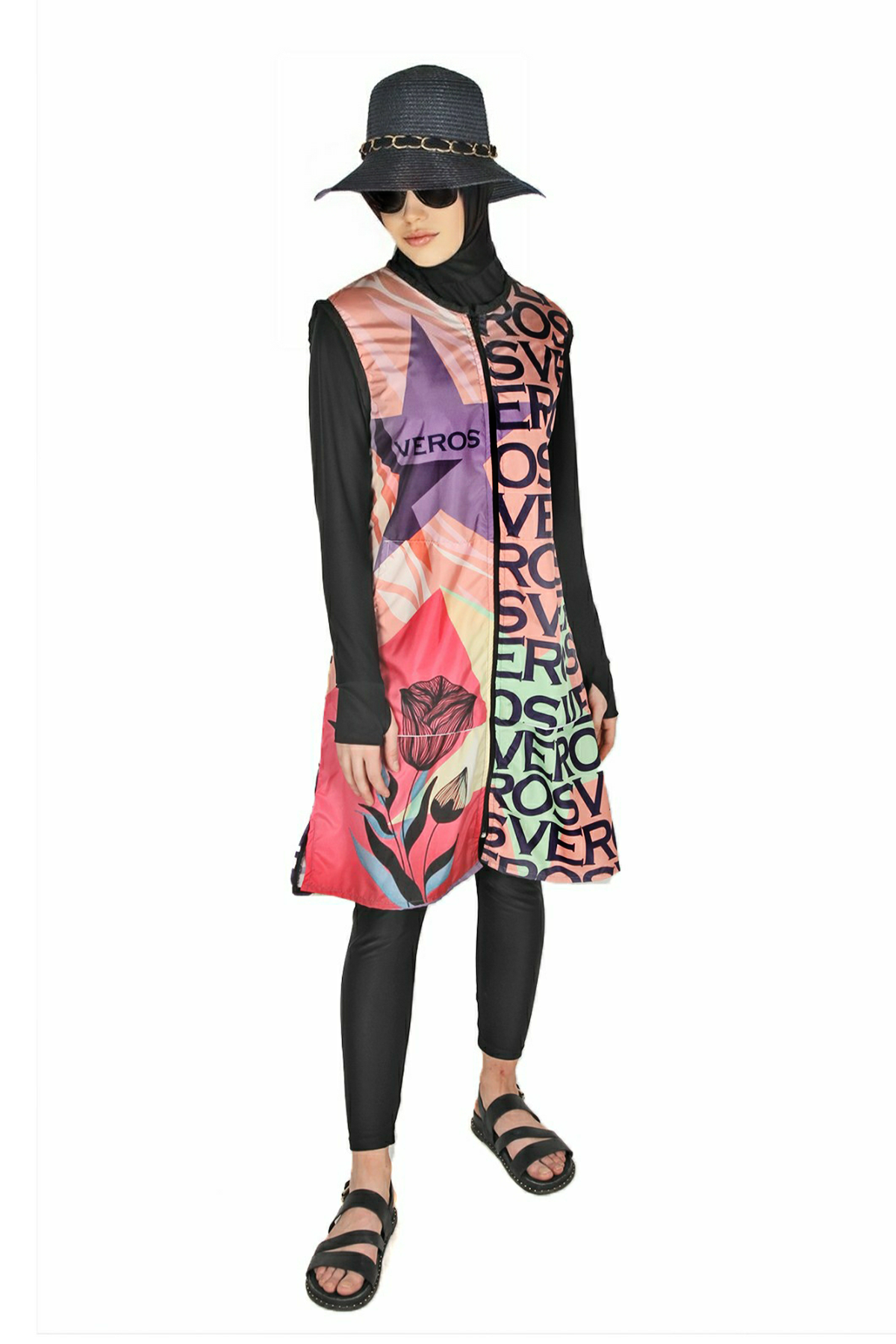 Veros Star Serisi 1. Kalite Tesettür Mayo