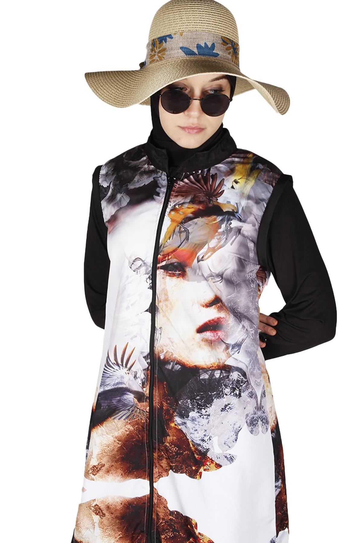 Veros UPF +40 First Class Serisi Tesettür Mayo