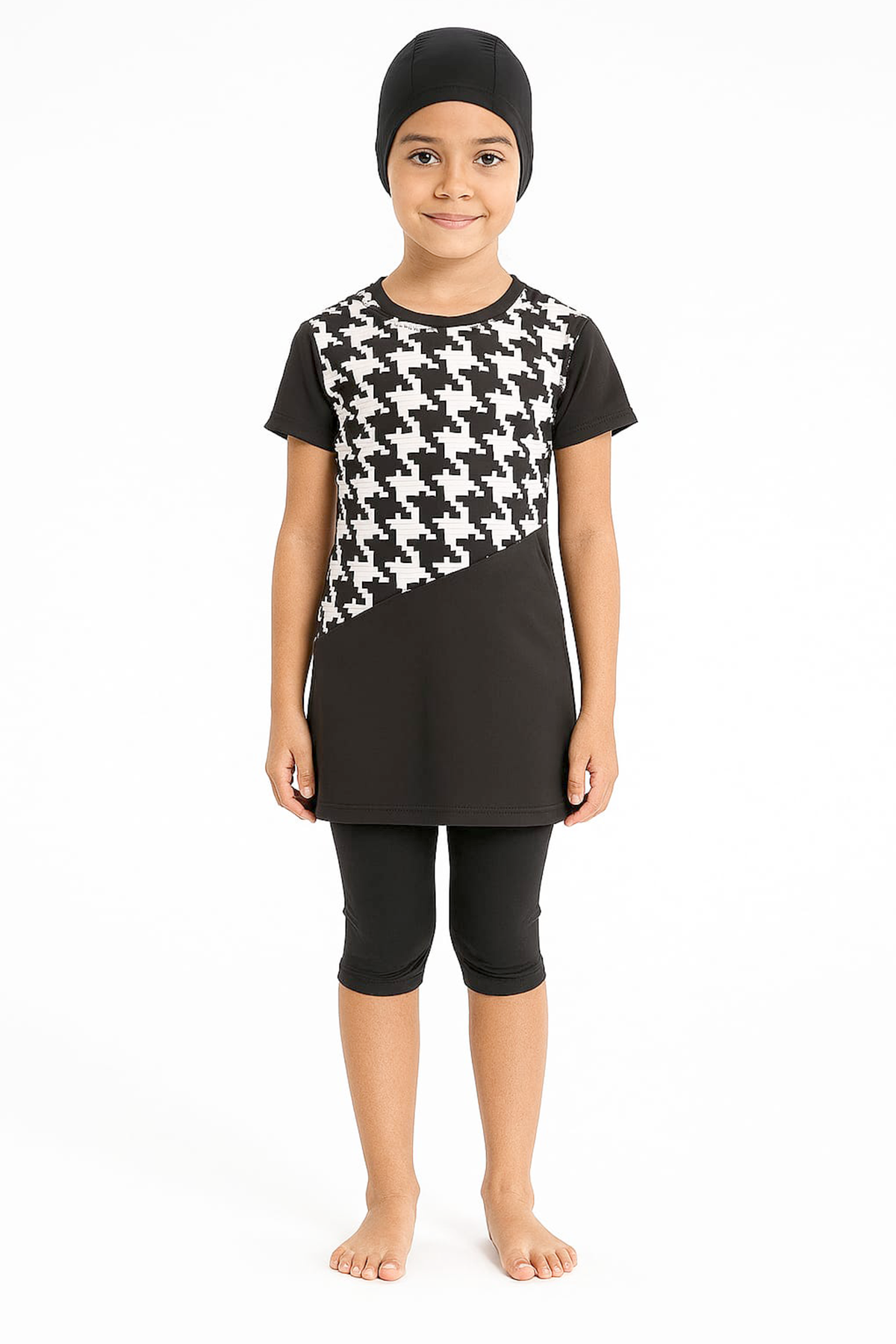 Veros VRS1148, Kısa Kollu Kız Çocuk Mayosu