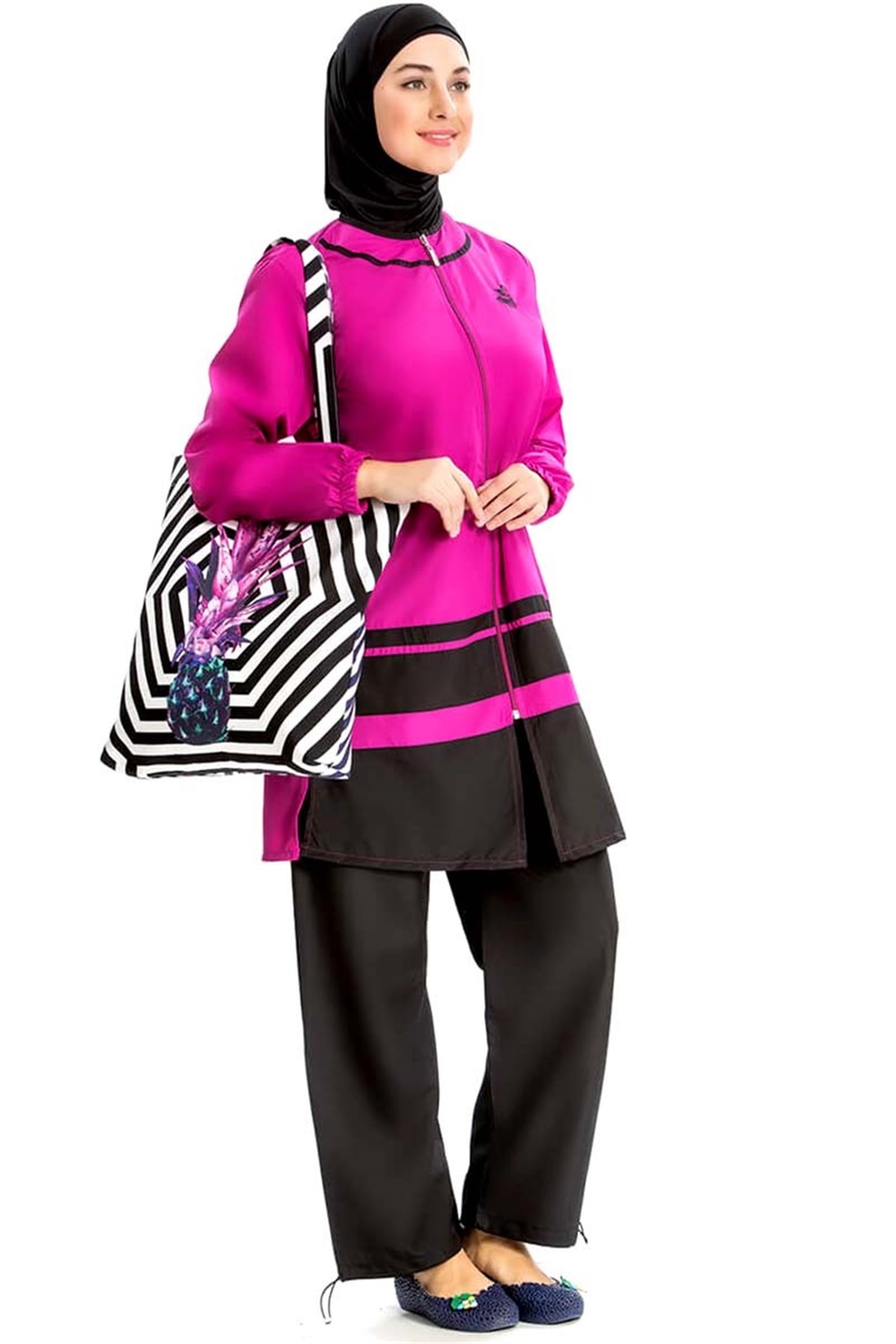 Yapışmayan Tam Tesettür Mayo Armes 3208252 - Fuşya