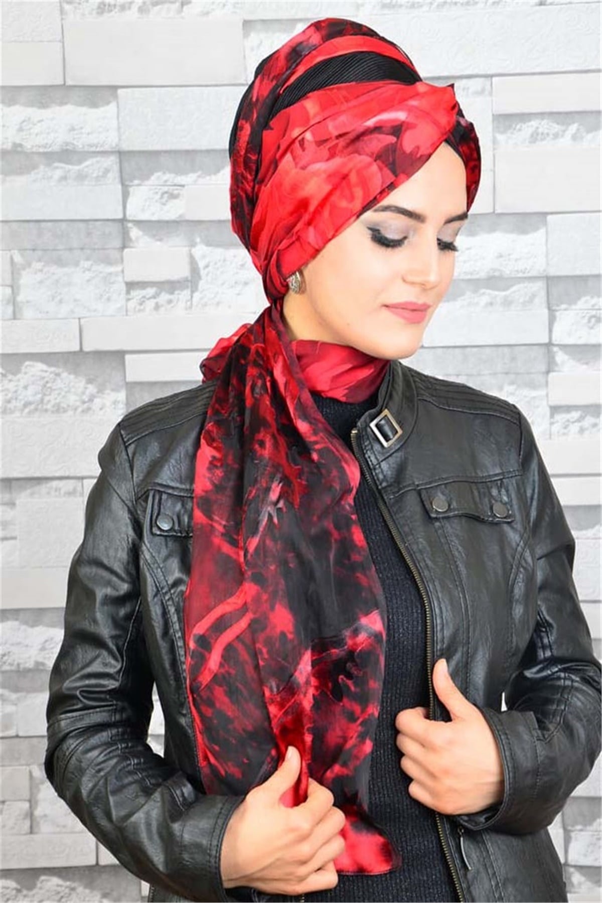 Zincir Bandana Pratik Bone Şal BN072