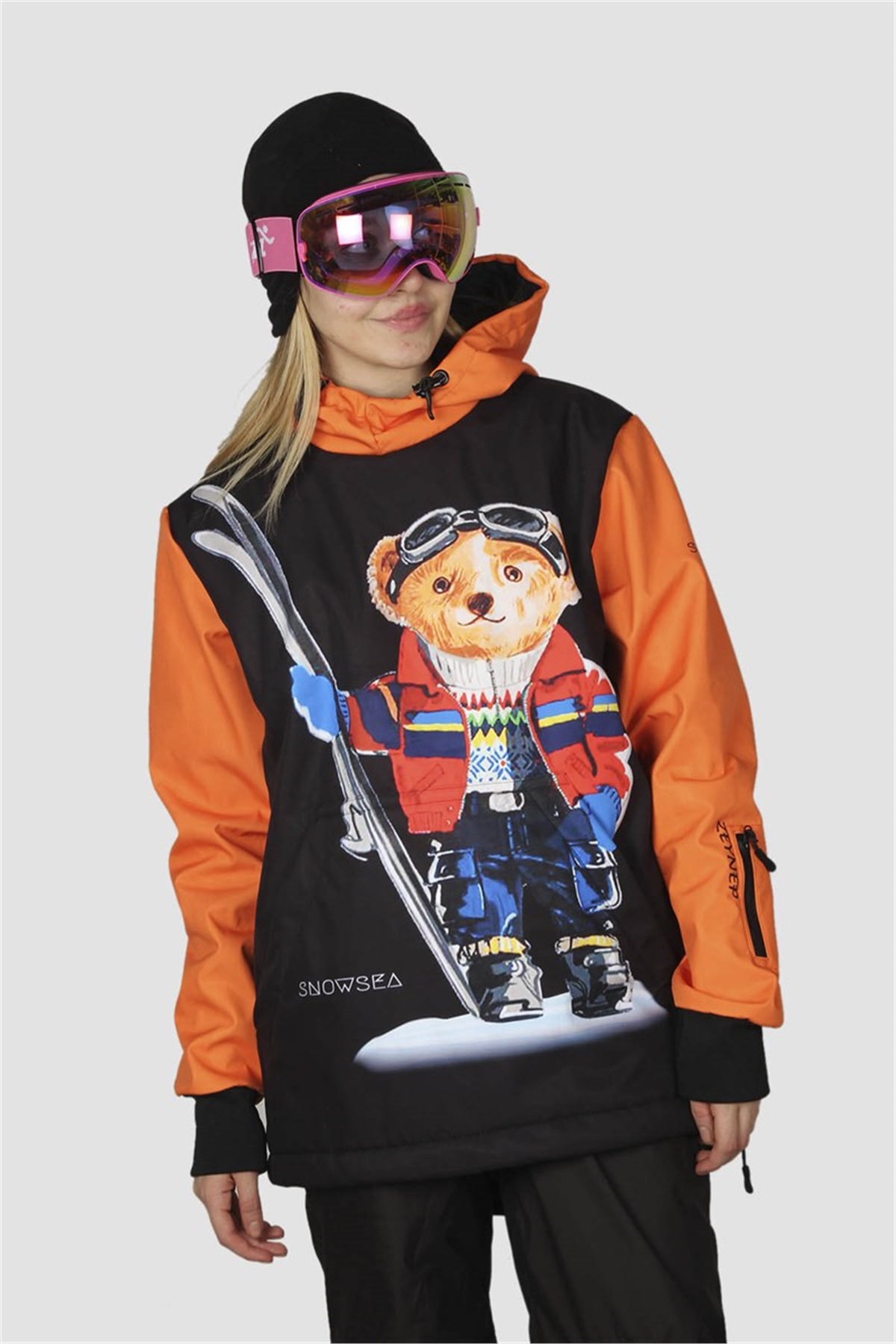 Skiing Teddy Bear Bayan Kayak ve Snowboard Montu