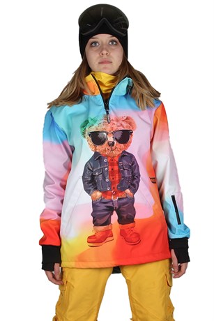 Snowsea SS7915 Cool Teddy Kadın Kar ve Kayak Montu, Bayan Renkli Snowboard Montu