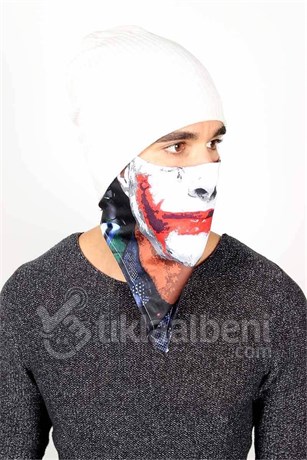 3D Joker Yüz Maskesi C5054 / Defalarca Yıkanabilir