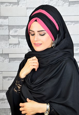 Büzgülü Bandana Pratik Bone Şal BND5004