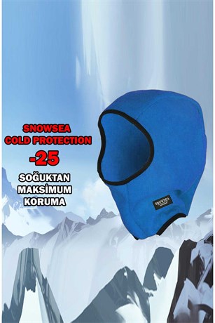 Cold Protection -25 Soğuktan Tam Koruma Snowsea Mavi Maske