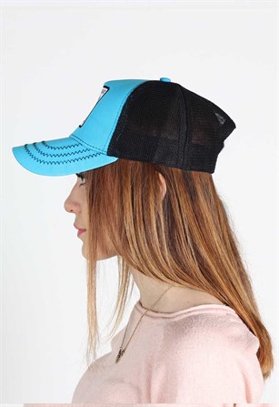 Mavi Horozlu Şapka S1155-10