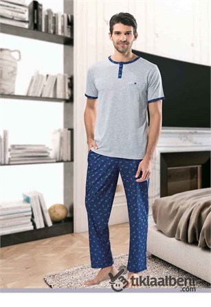 NNB 7850 Patlı Kısa Kollu Spor Erkek Pijama