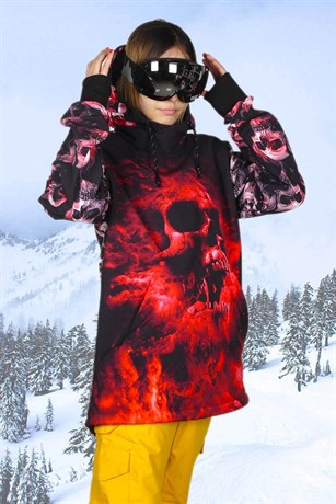 Red Skull Bayan Snowboard ve Kayak Montu SS5588