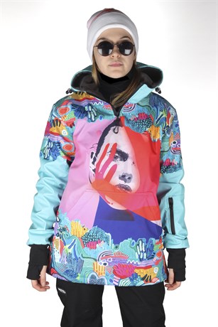 Snowsea SS7957 Face In Hand Kadın Snowboard ve Kayak Montu