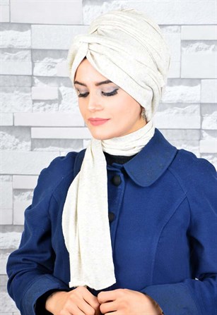 Triko Zincir Bandana Pratik Bone Şal BN078