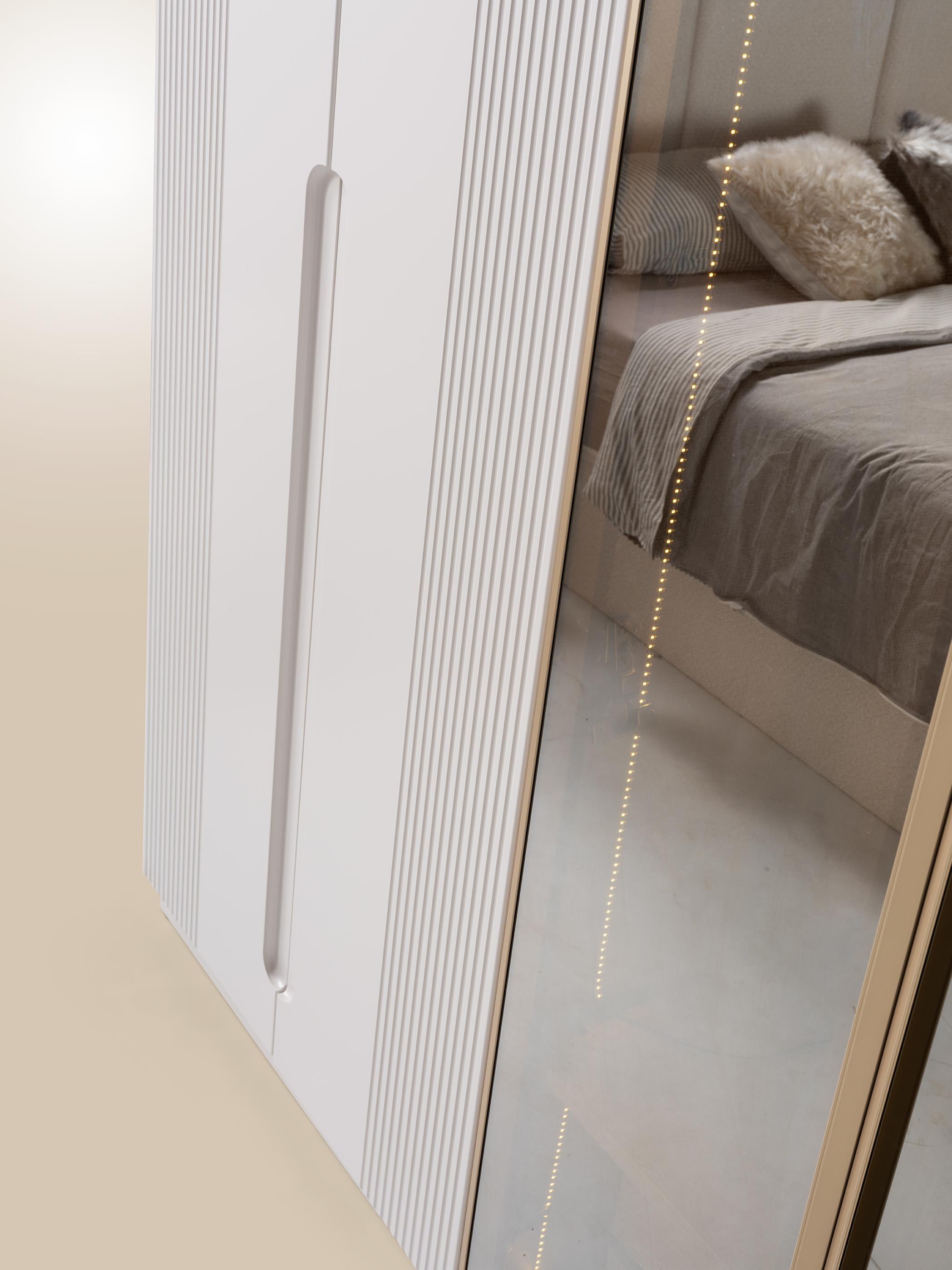 Aden %100 MDF 6 Kapaklı Modern Dolap