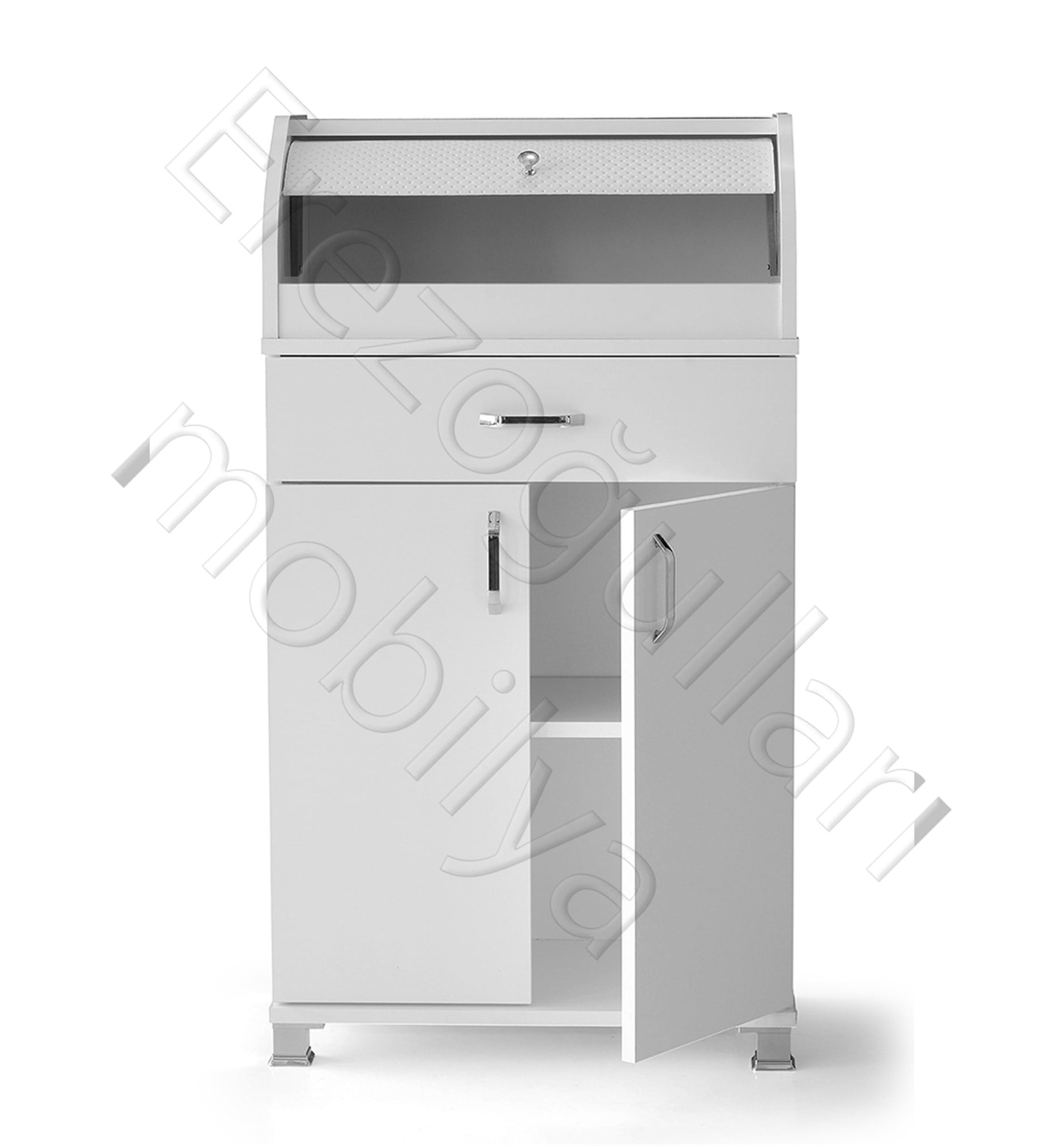 Ahşap Dolaplı Çekmeceli Mutfak Kiler Dolabı Büyük Ekmeklik