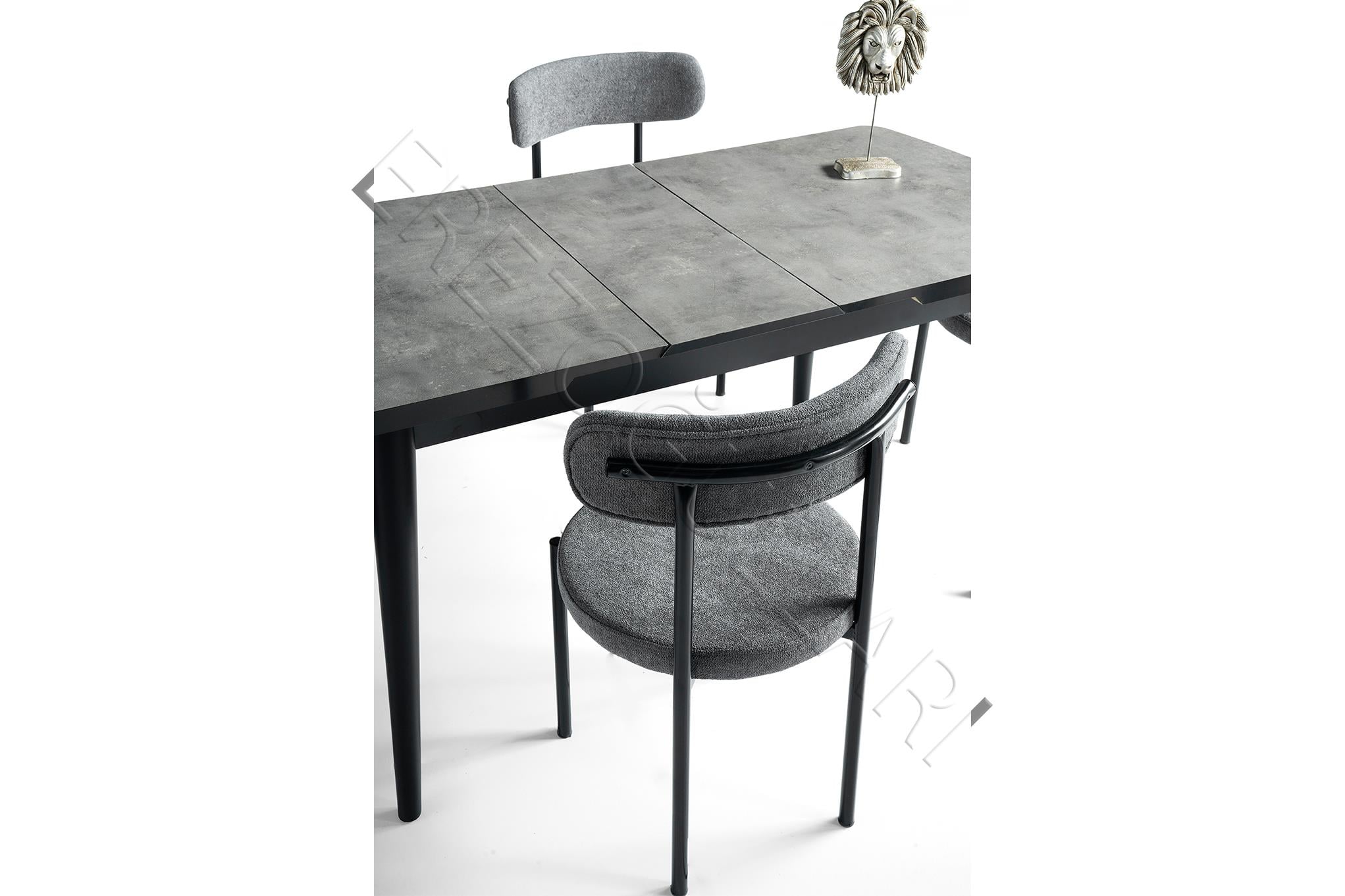 Alfa Mdf Açılır Mutfak Masa Sandalyeli Takım 75*130cm