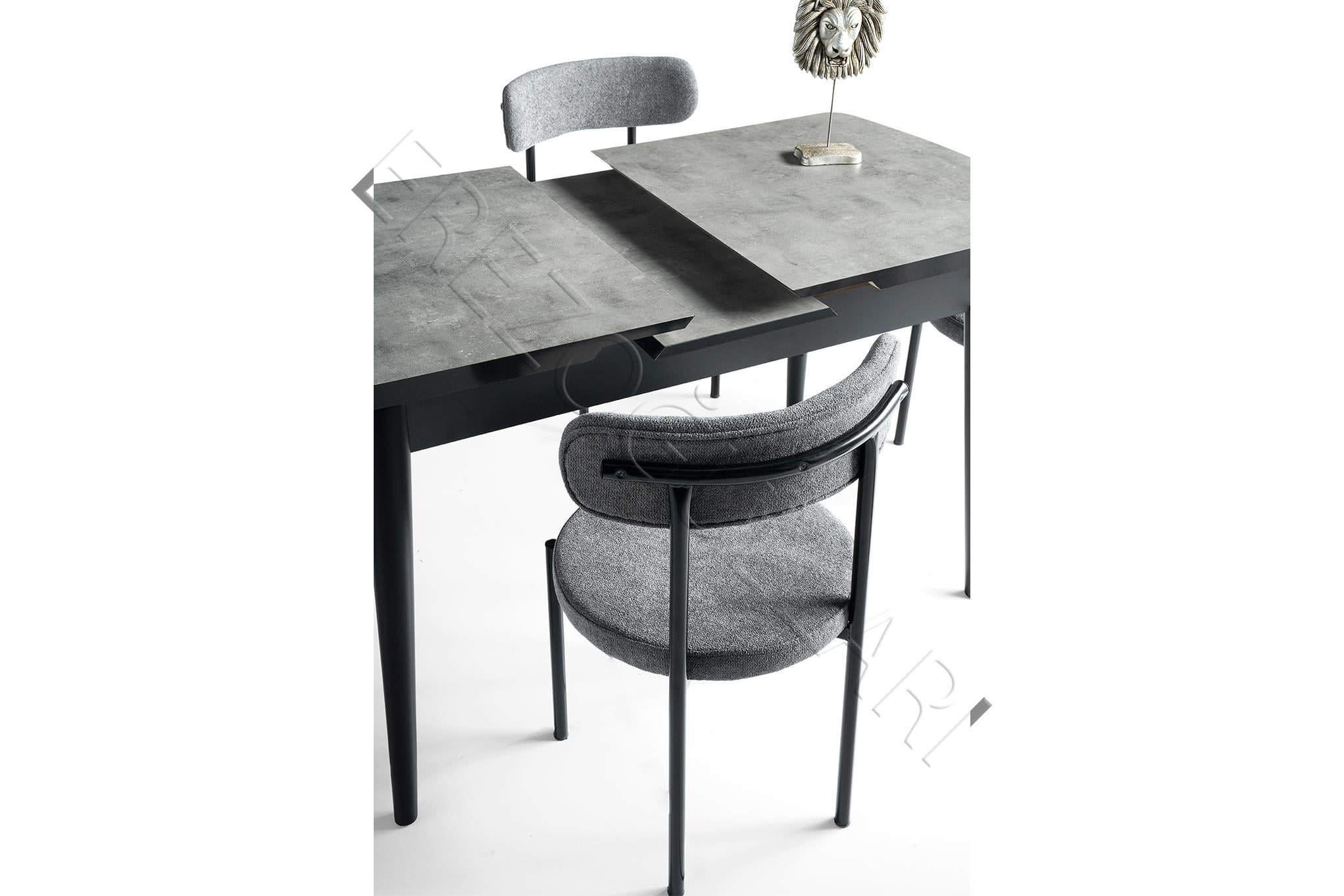 Alfa Mdf Açılır Mutfak Masa Sandalyeli Takım 75*130cm