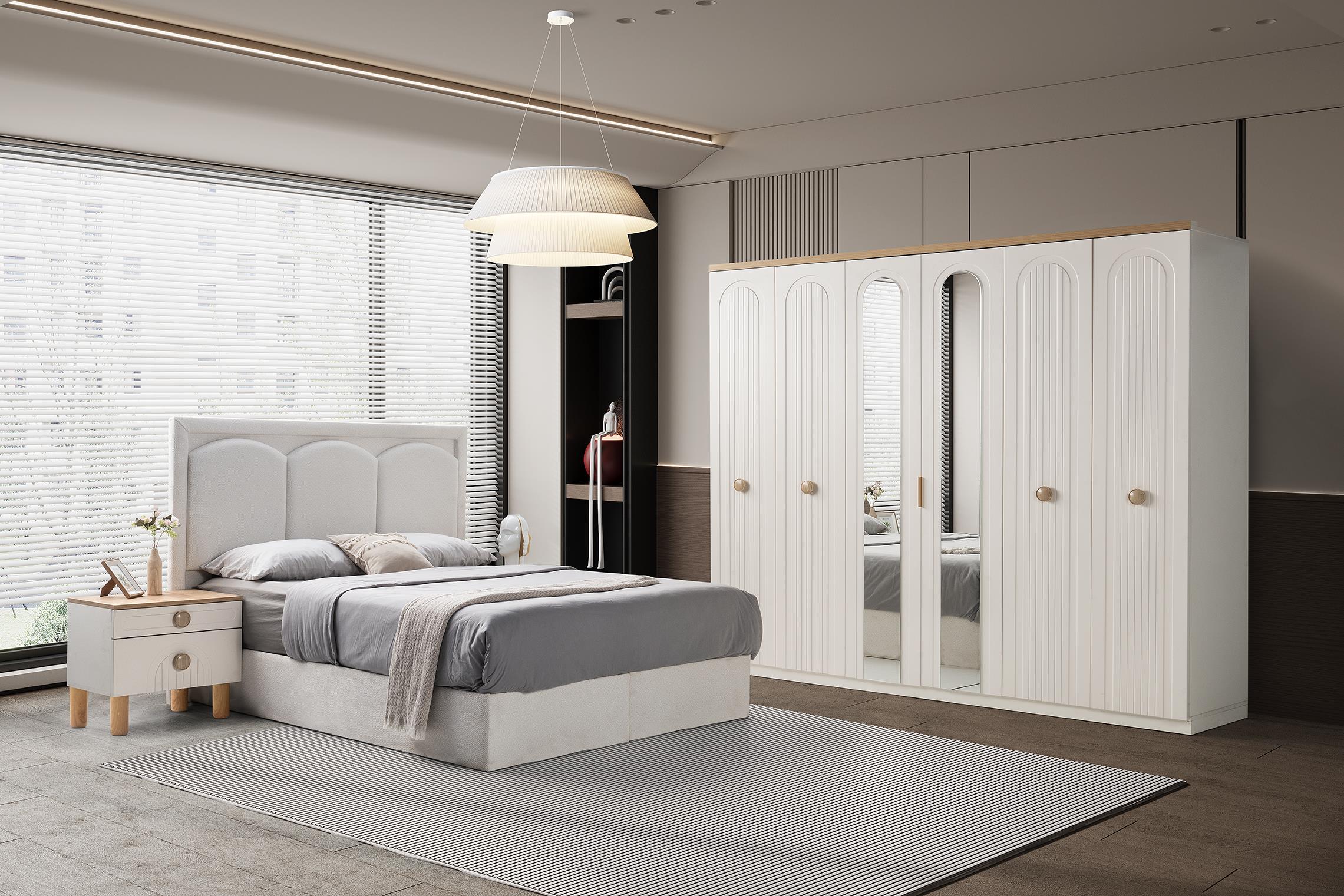 Aren %100 MDF 6 Kapaklı Modern Dolap