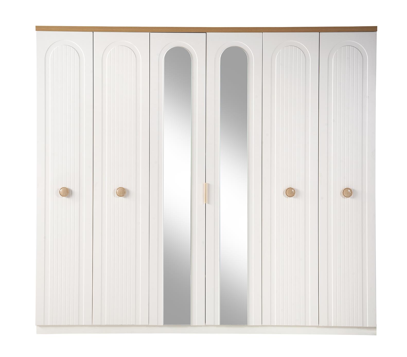 Aren %100 MDF 6 Kapaklı Modern Dolap
