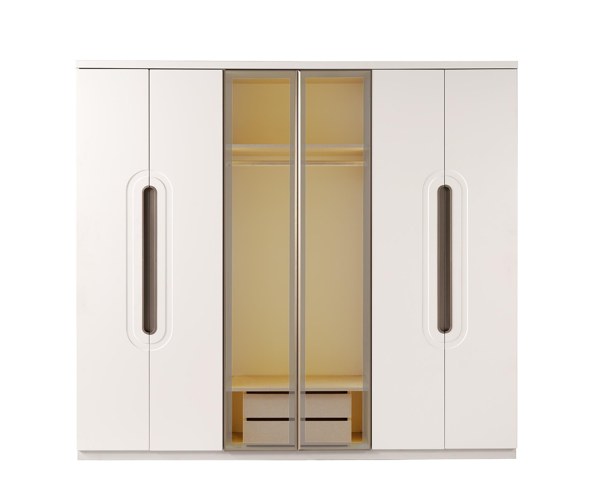 Aura %100 MDF 6 Kapaklı Modern Dolap