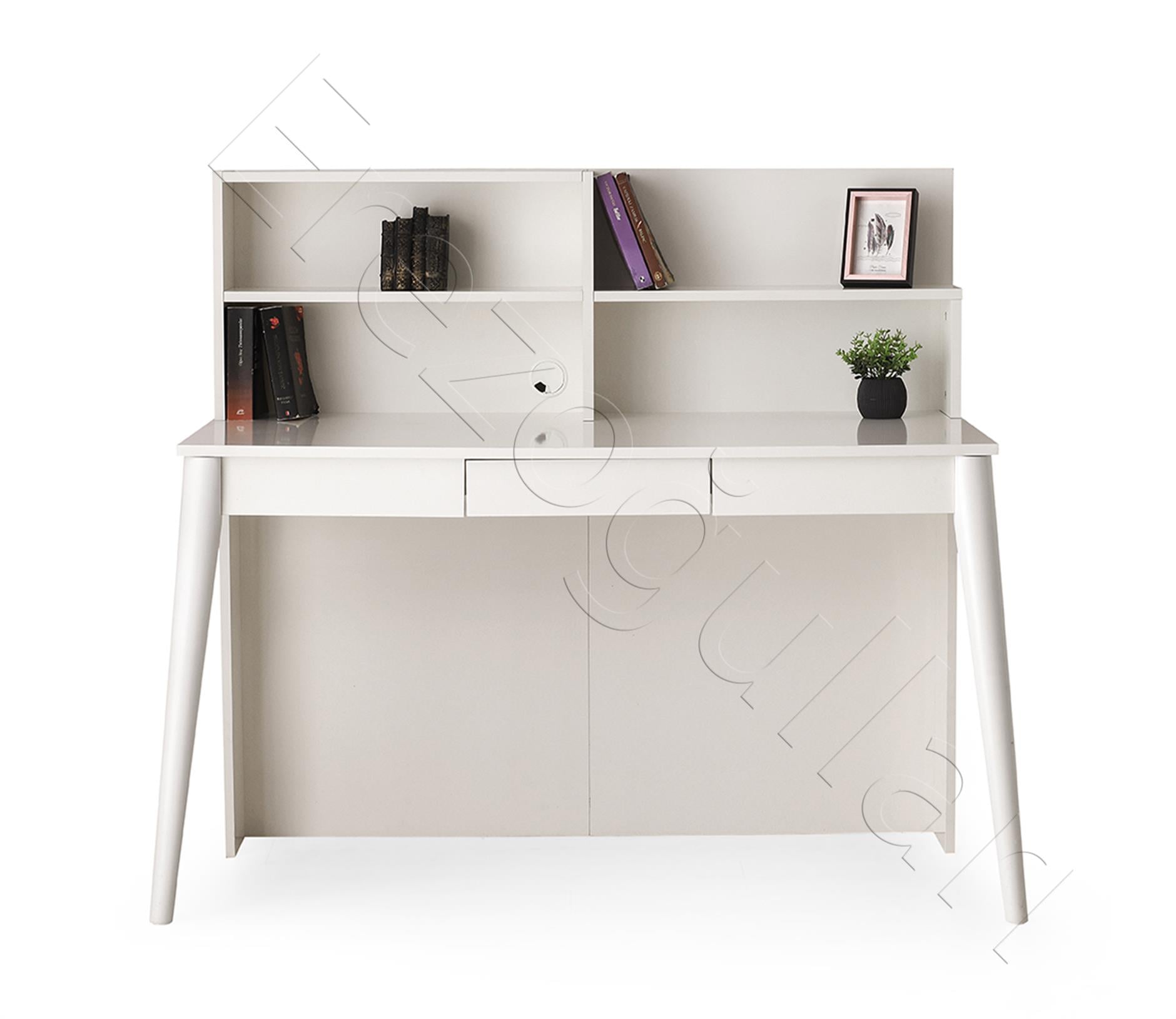 Çakıl MDF Çekmeceli Kitaplıklı Çalışma Masası 120x60x120cm