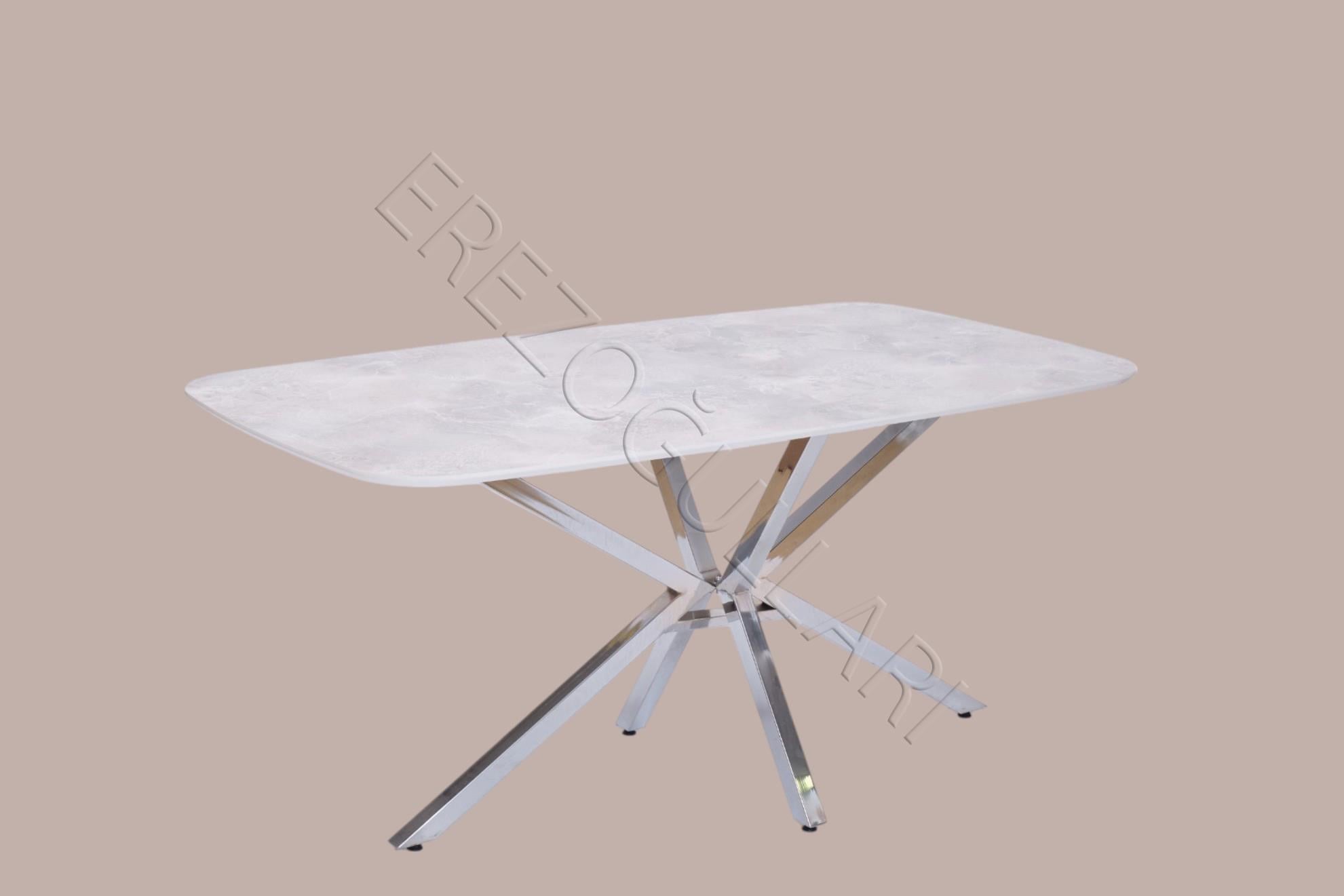 Çapraz High Gloss Yemek Masası 90*160 cm