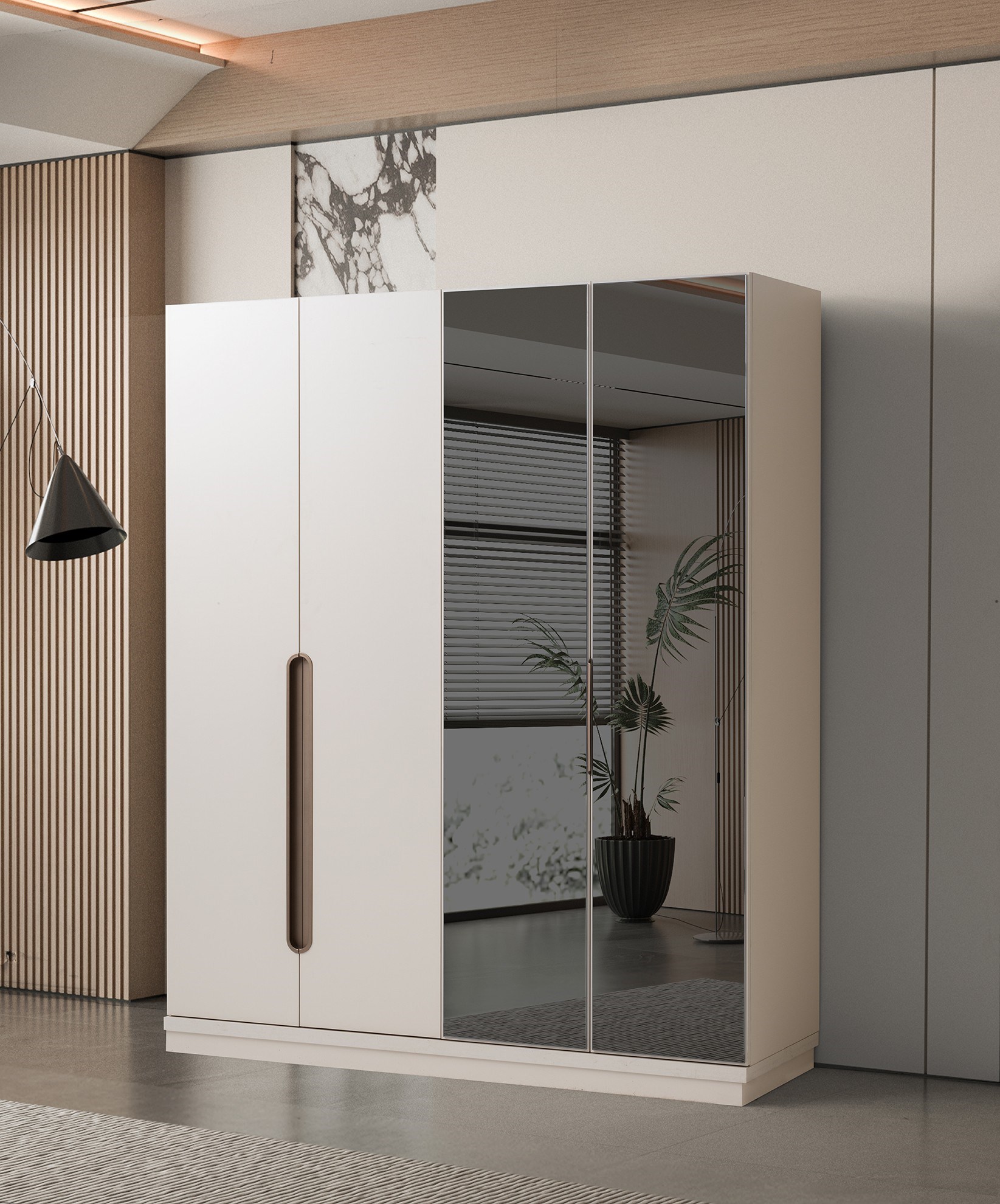 Çınar 4 kapaklı Gardırop Elbise Dolabı 170*53*204cm