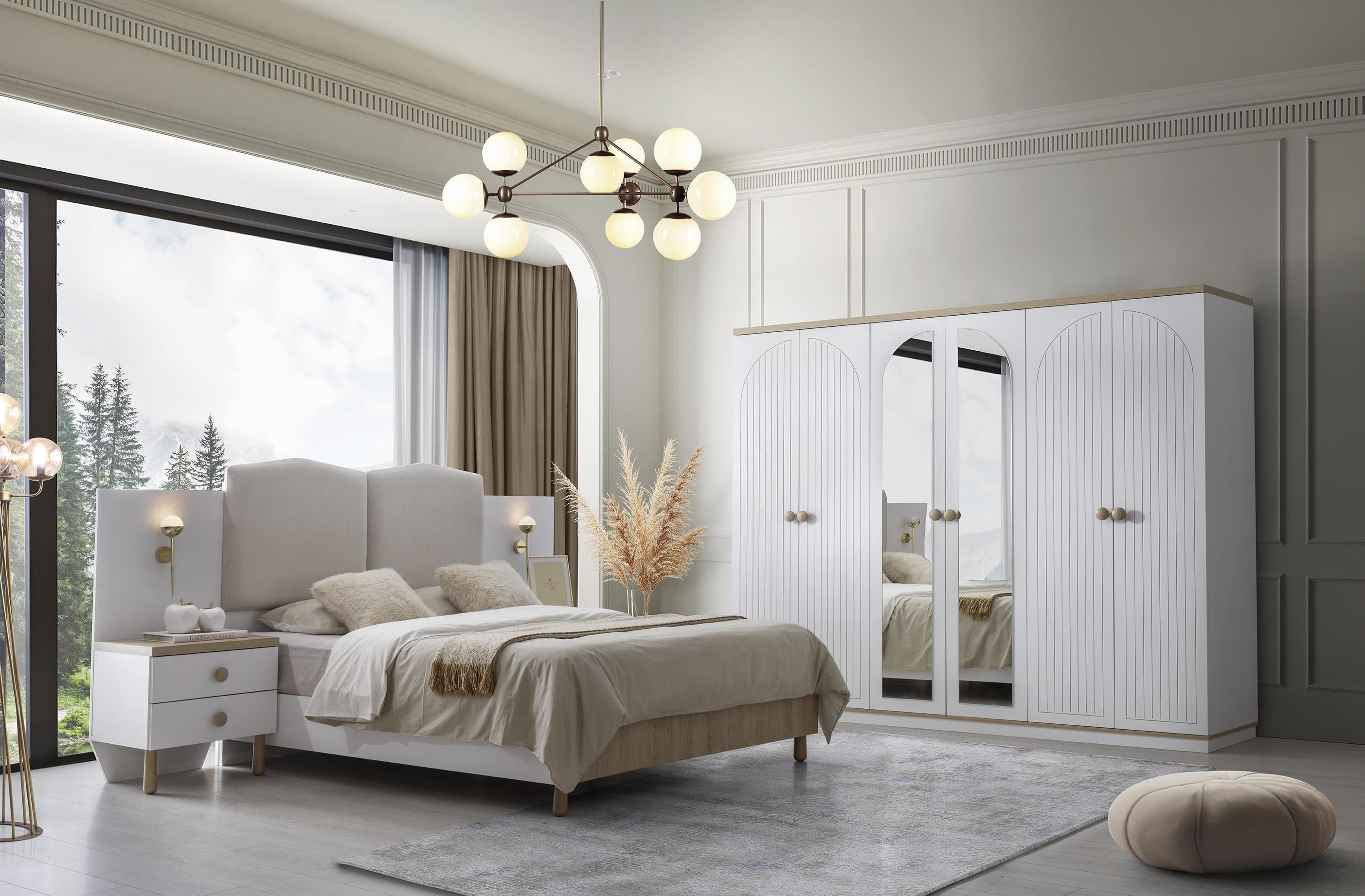 Dejavu 6 kapaklı Modern Yatak Odası Takımı Başlıklı