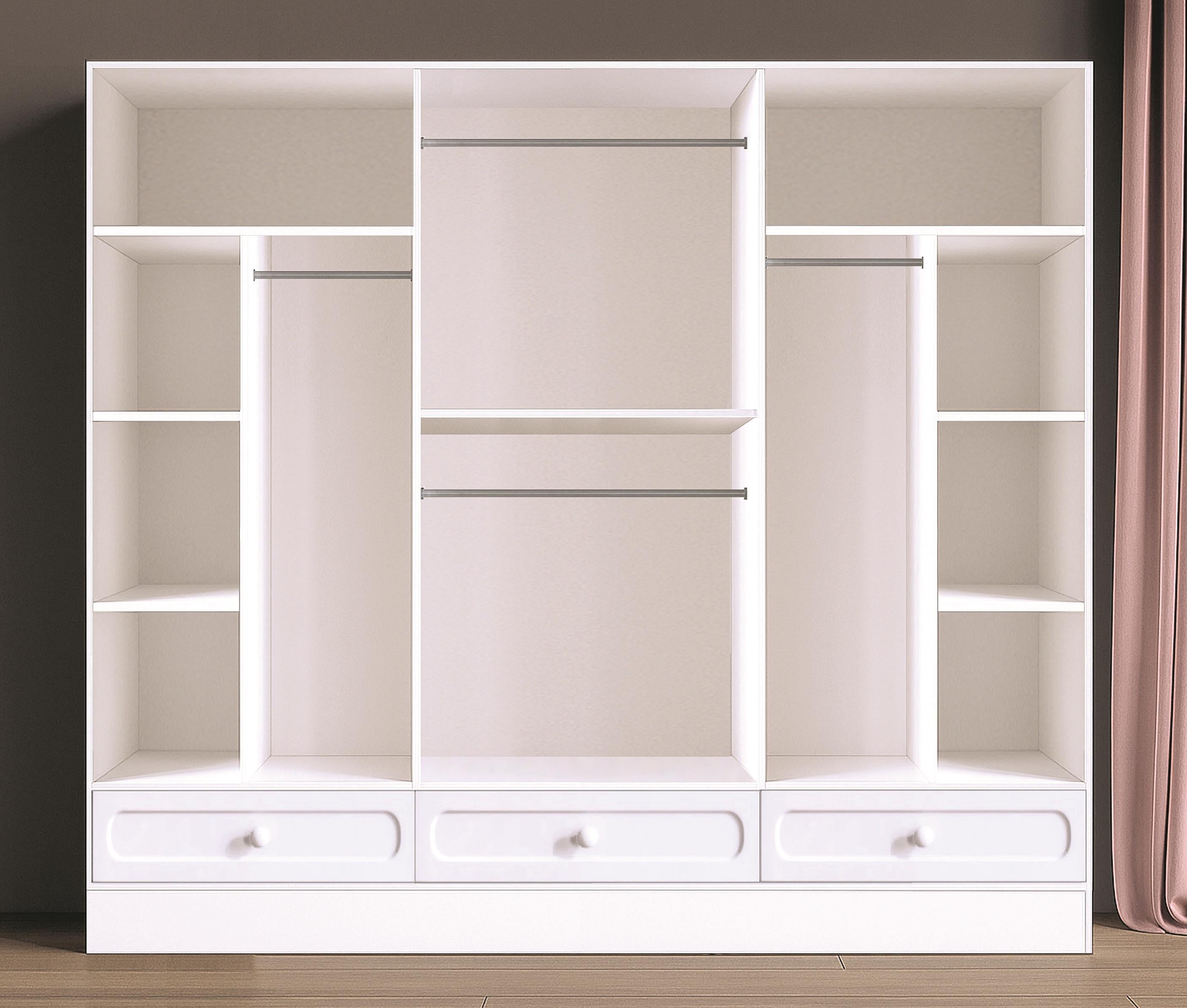 Derin %100 MDF 6 Kapaklı Modern Yatak Odası Takımı Başlıklı
