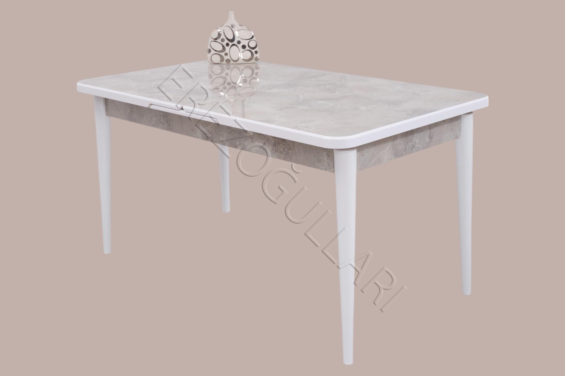 Duru MDF Lak Panel Açılır Yemek Mutfak Masası 90x160