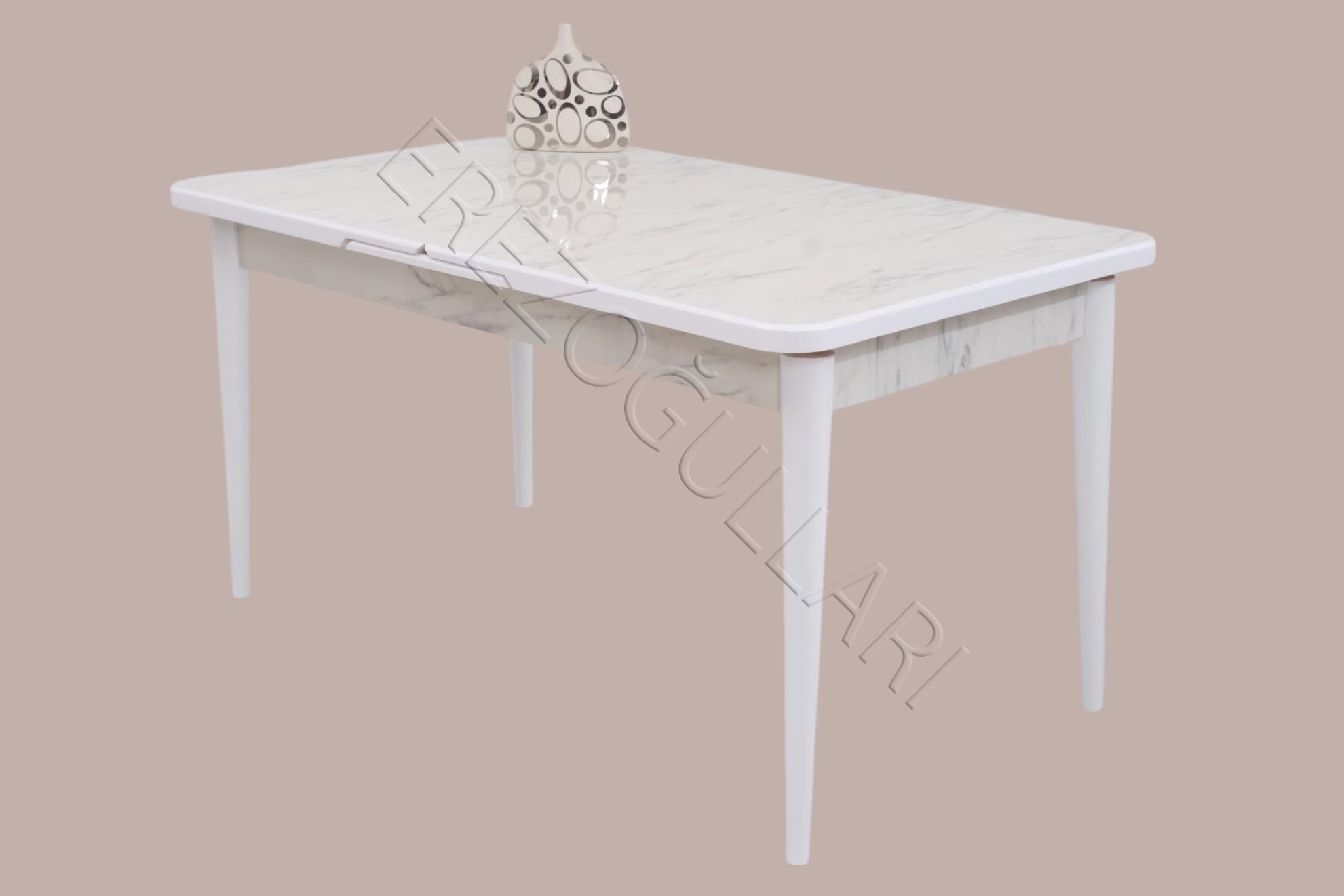 Duru MDF Lak Panel Açılır Yemek Mutfak Masası 90x160