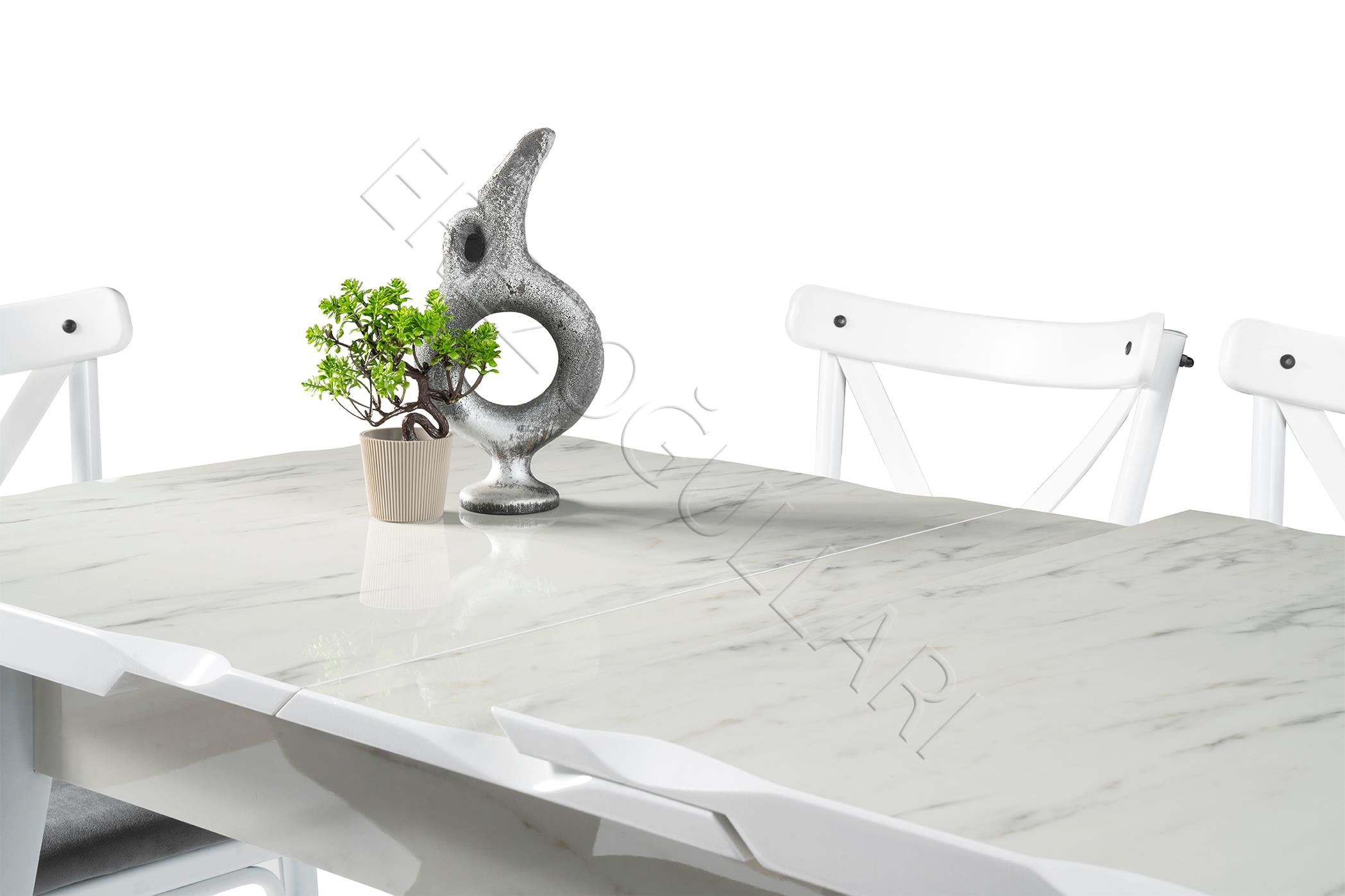 İkon Banklı MDF Mutfak Masa Sandalye Takımı 70x110