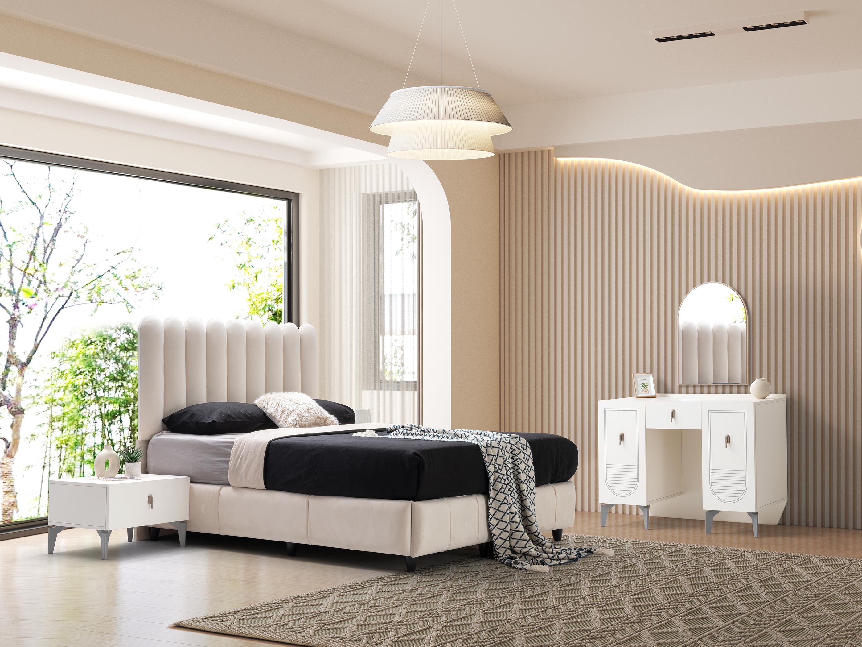 İrem 6 Kapaklı Modern Yatak Odası Takımı Başlıklı
