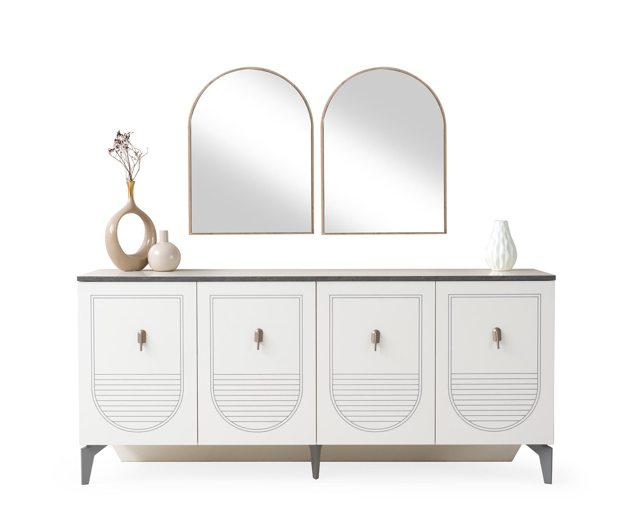 İrem Modern Dolaplı Çekmeceli Aynasız Konsol 180*47*80