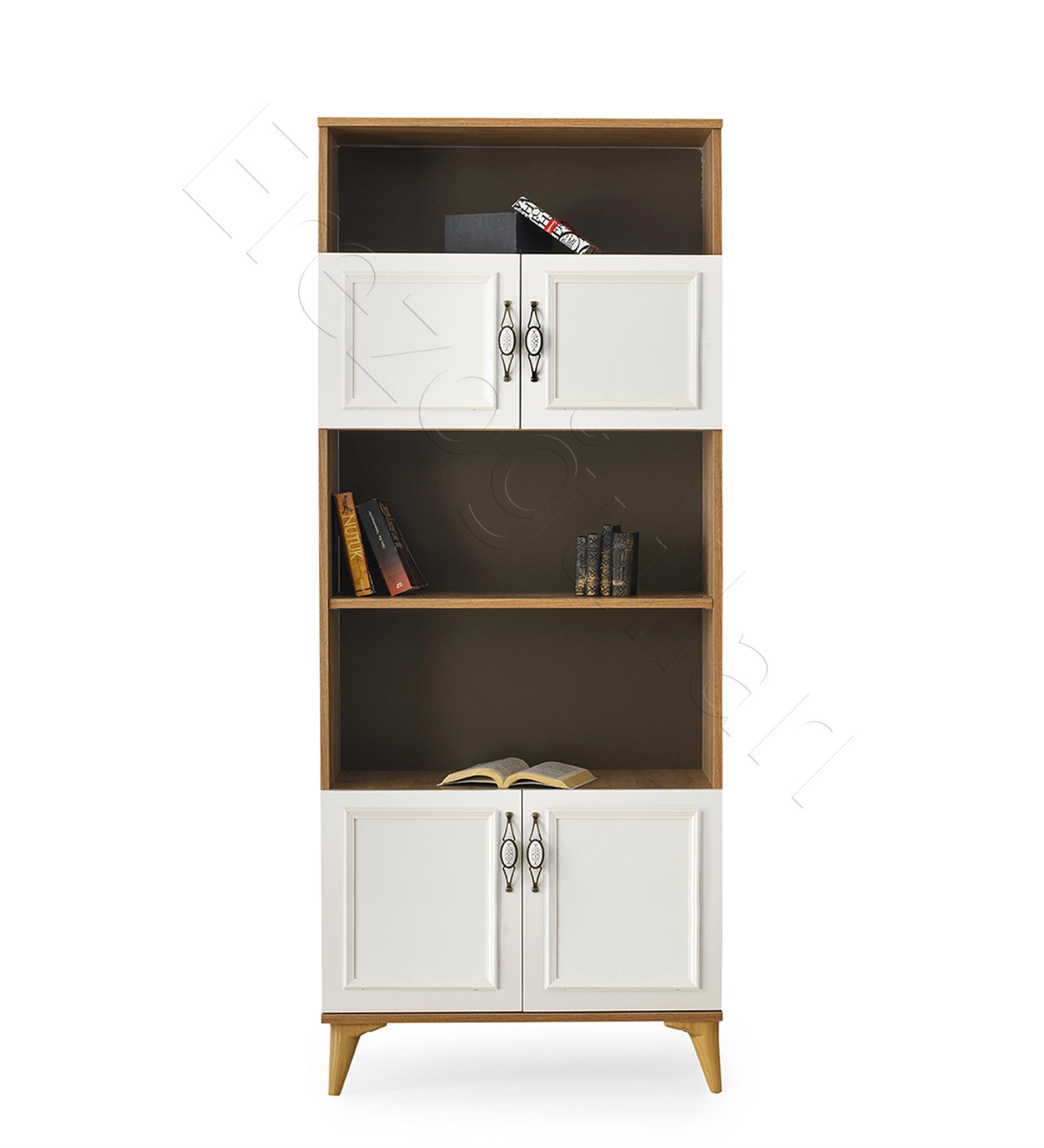 Irmak Dolaplı 5 Raflı Kitaplık 80x30x195cm
