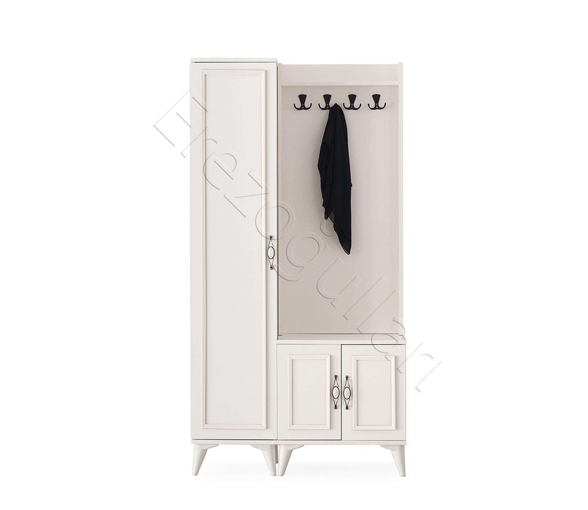Irmak Portmanto Askılık Ayakkabılık Aynalı 100x37x195