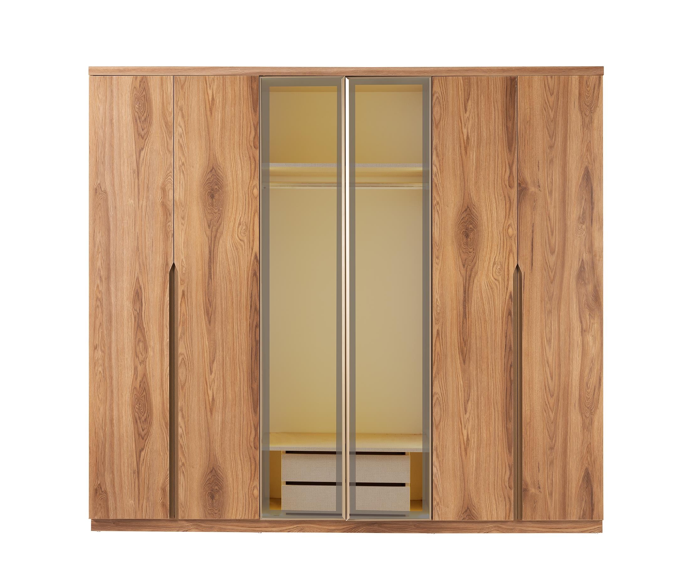 Legna %100 MDF 6 Kapaklı Modern Dolap