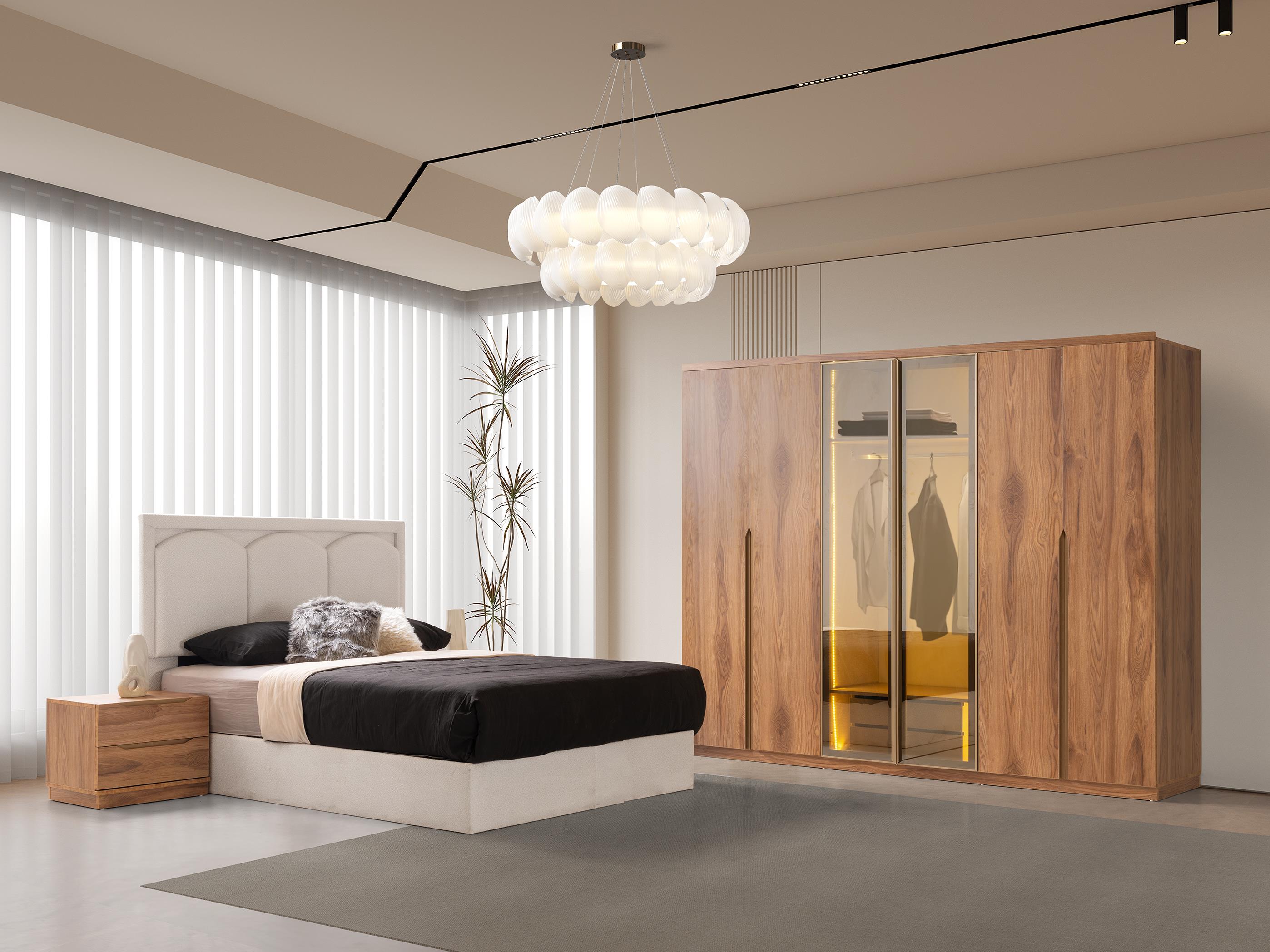 Legna %100 MDF 6 Kapaklı Modern Dolap