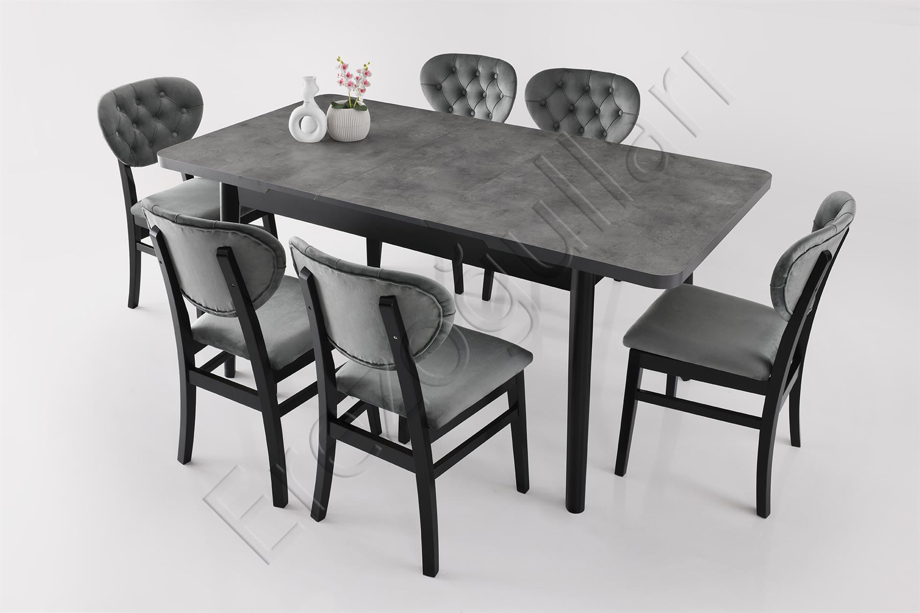 Lotus Açılır MDF Yemek Mutfak Masası 90x140cm